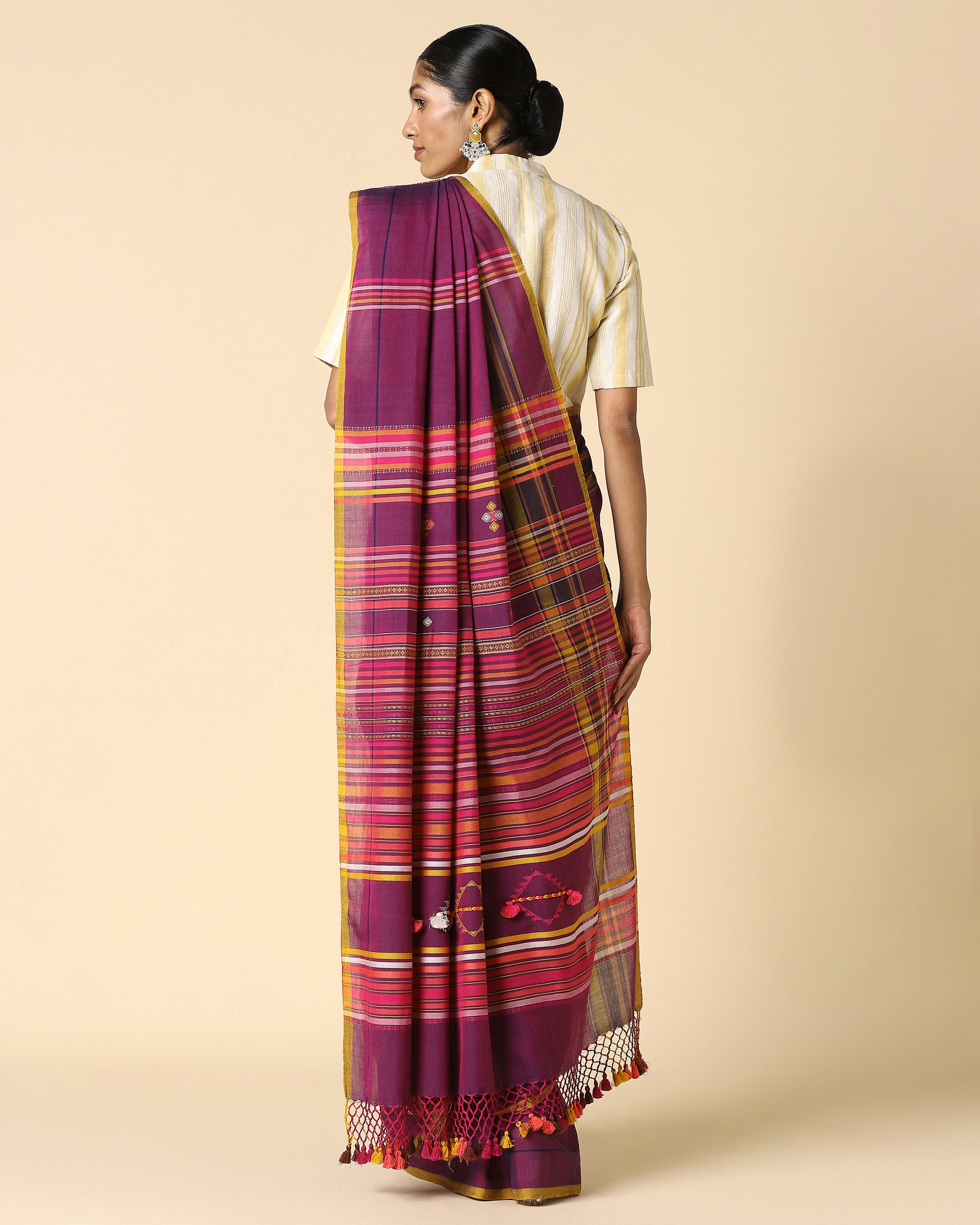 Spectra Bhujodi Extra Weft Cotton Saree