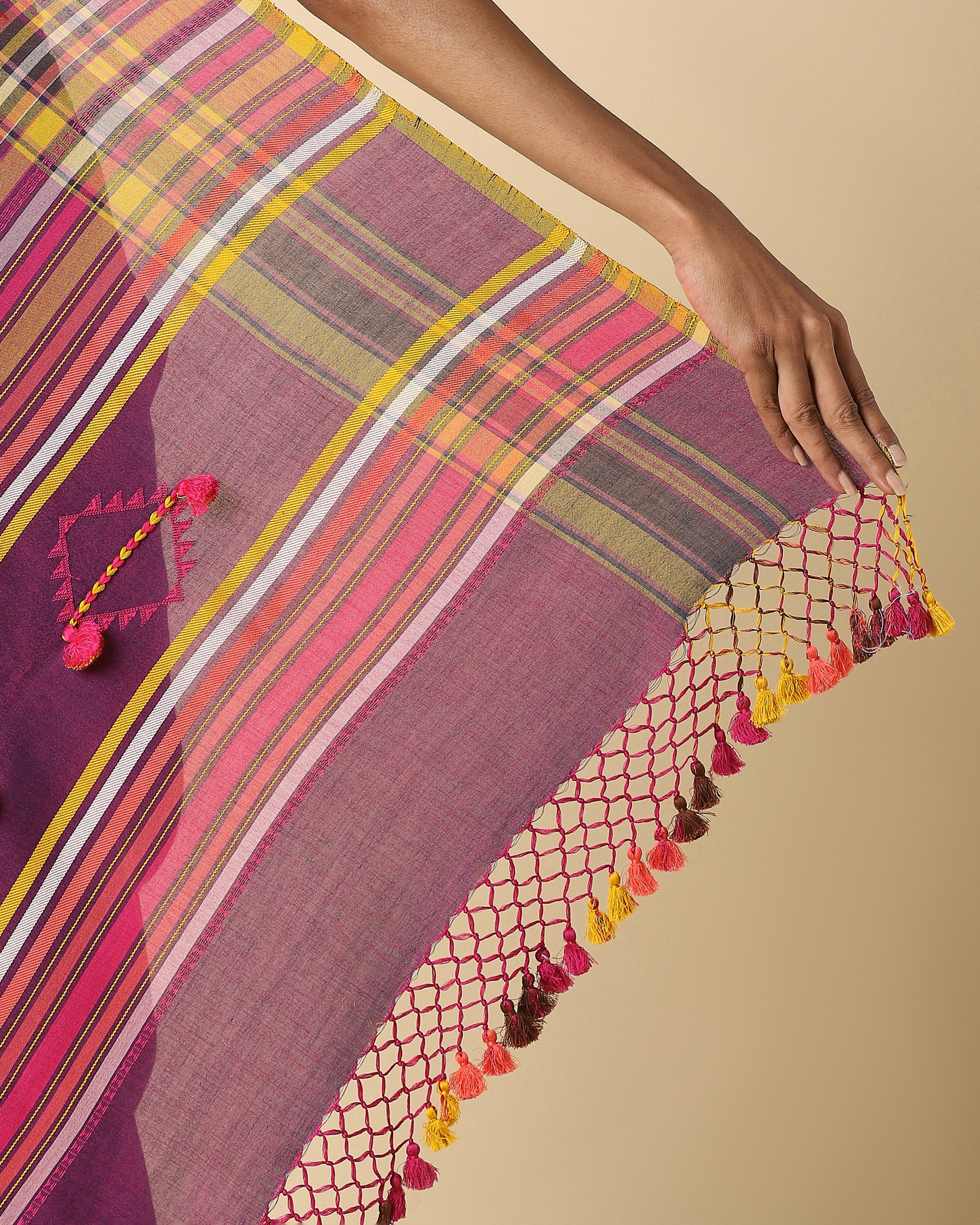 Spectra Bhujodi Extra Weft Cotton Saree