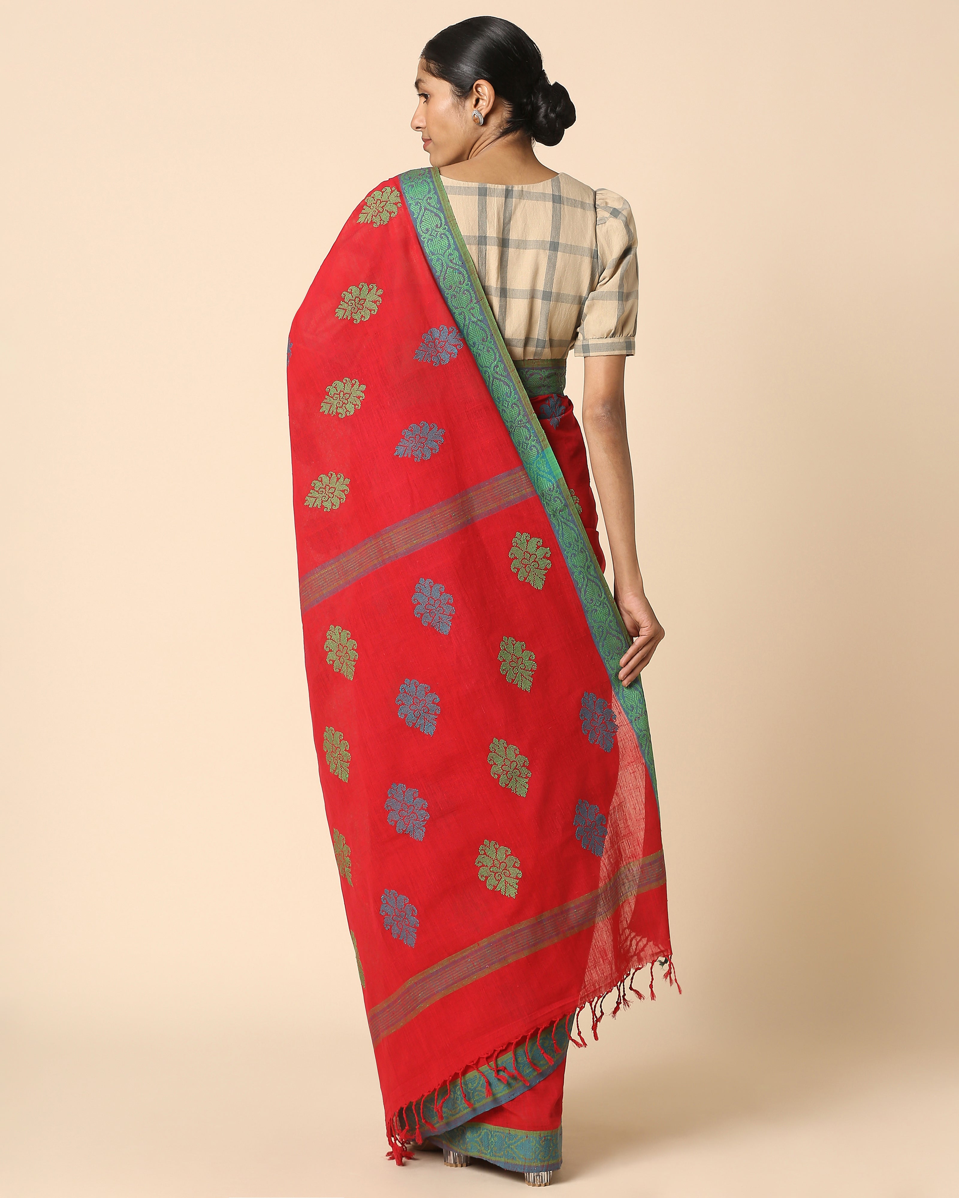 Dhvani Pulagurtha Jacquard Cotton Saree