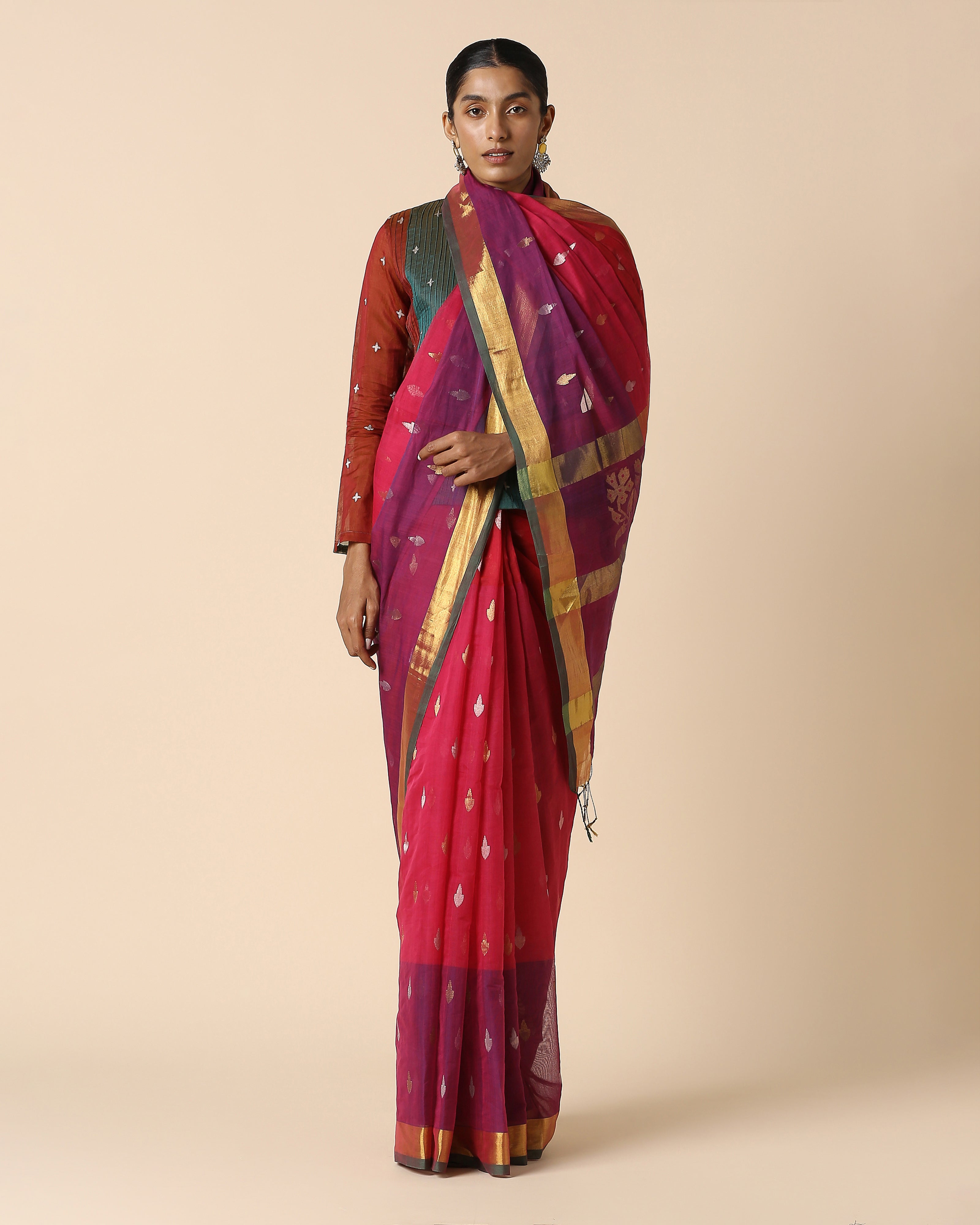 Yalini Venkatagiri Jamdani Cotton Saree