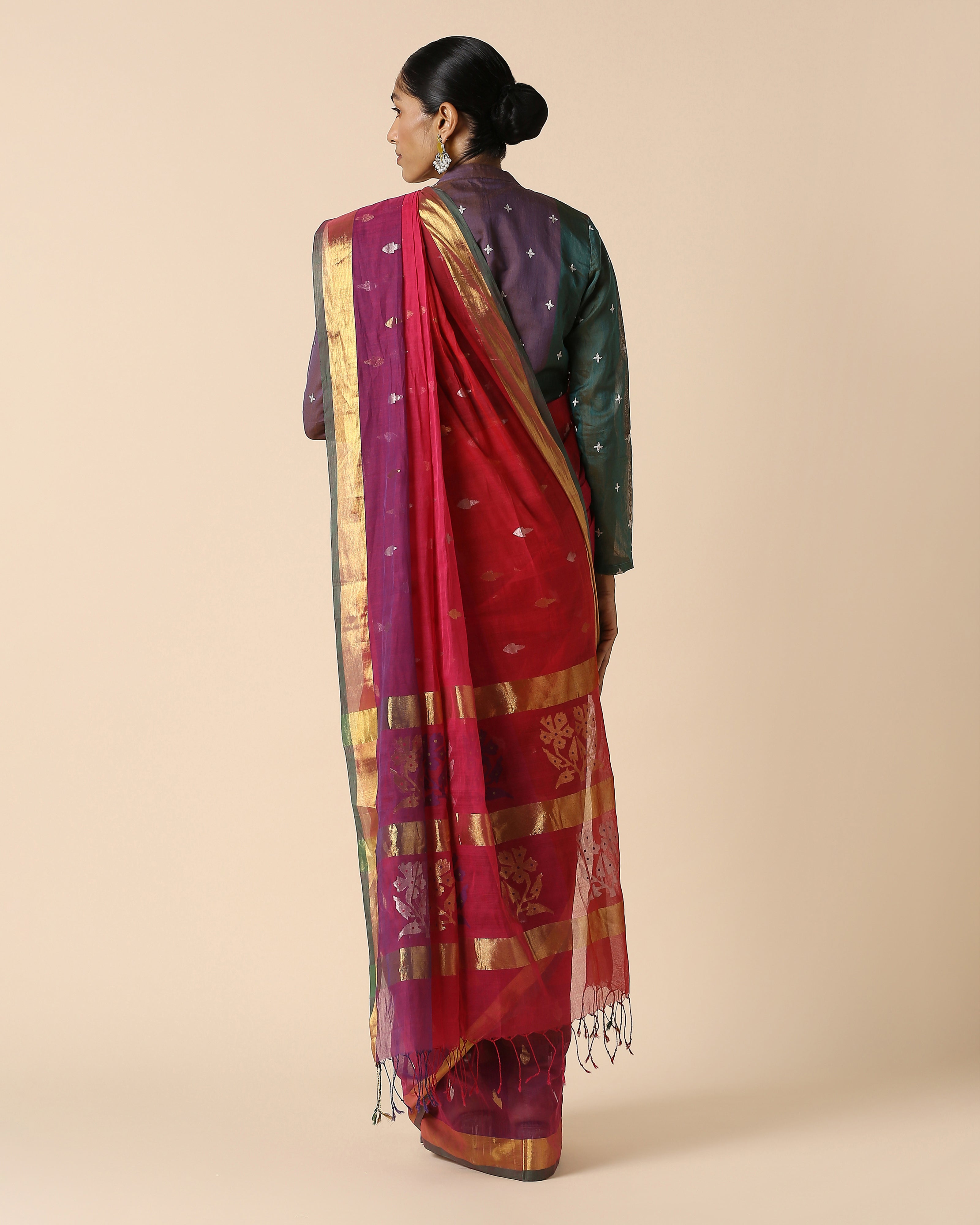 Yalini Venkatagiri Jamdani Cotton Saree
