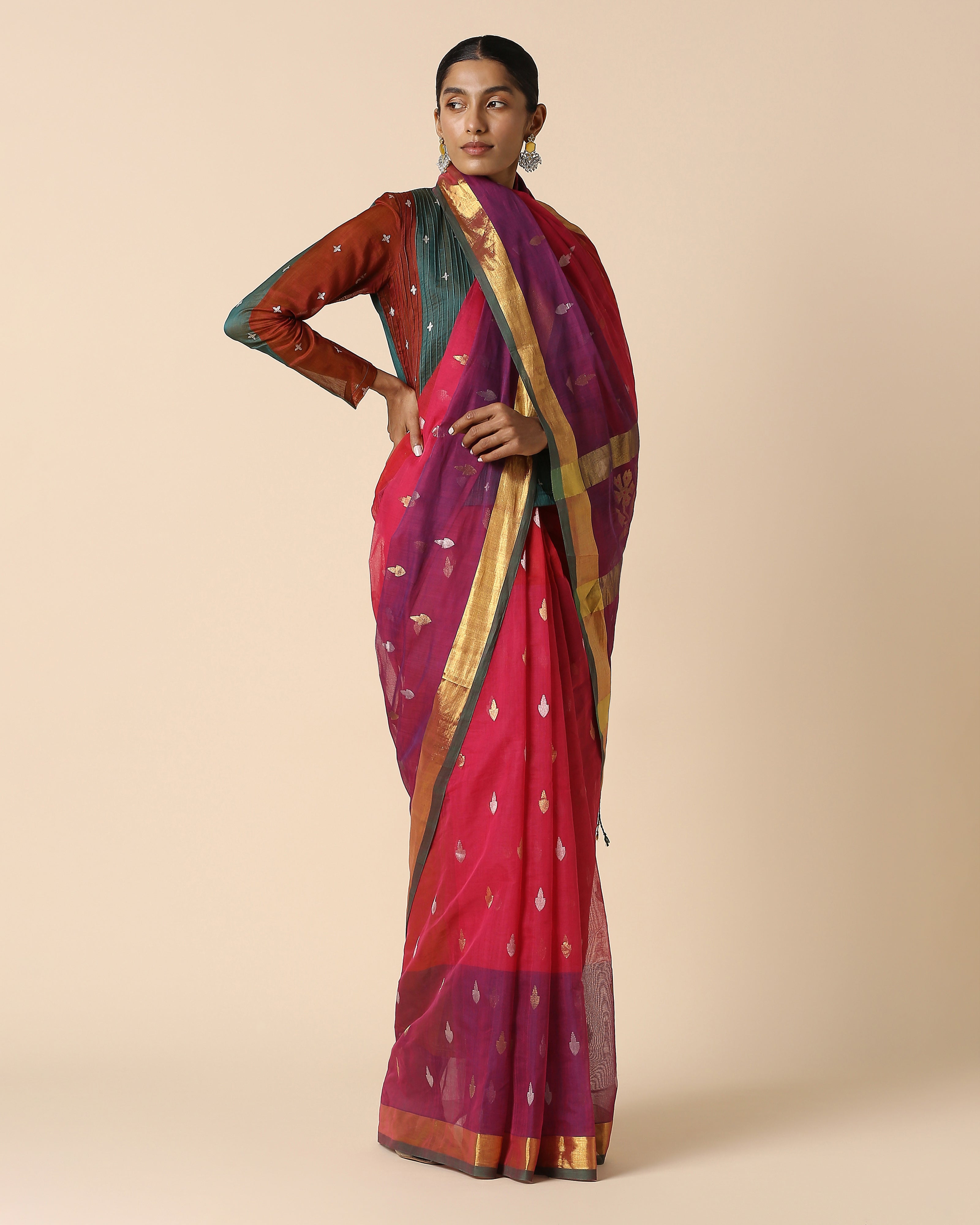 Yalini Venkatagiri Jamdani Cotton Saree
