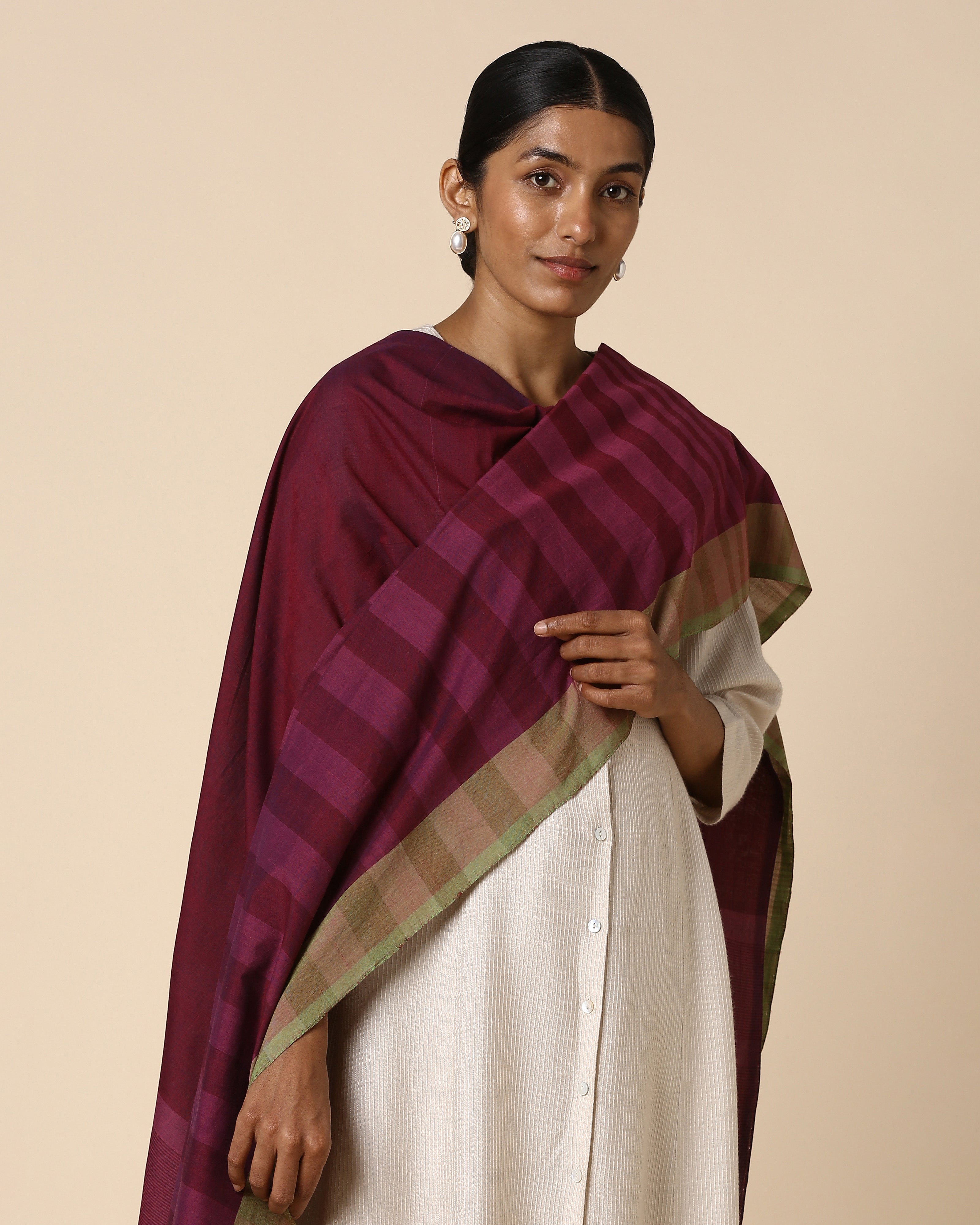 Bellona Pochampally Weft Ikat Cotton Dupatta