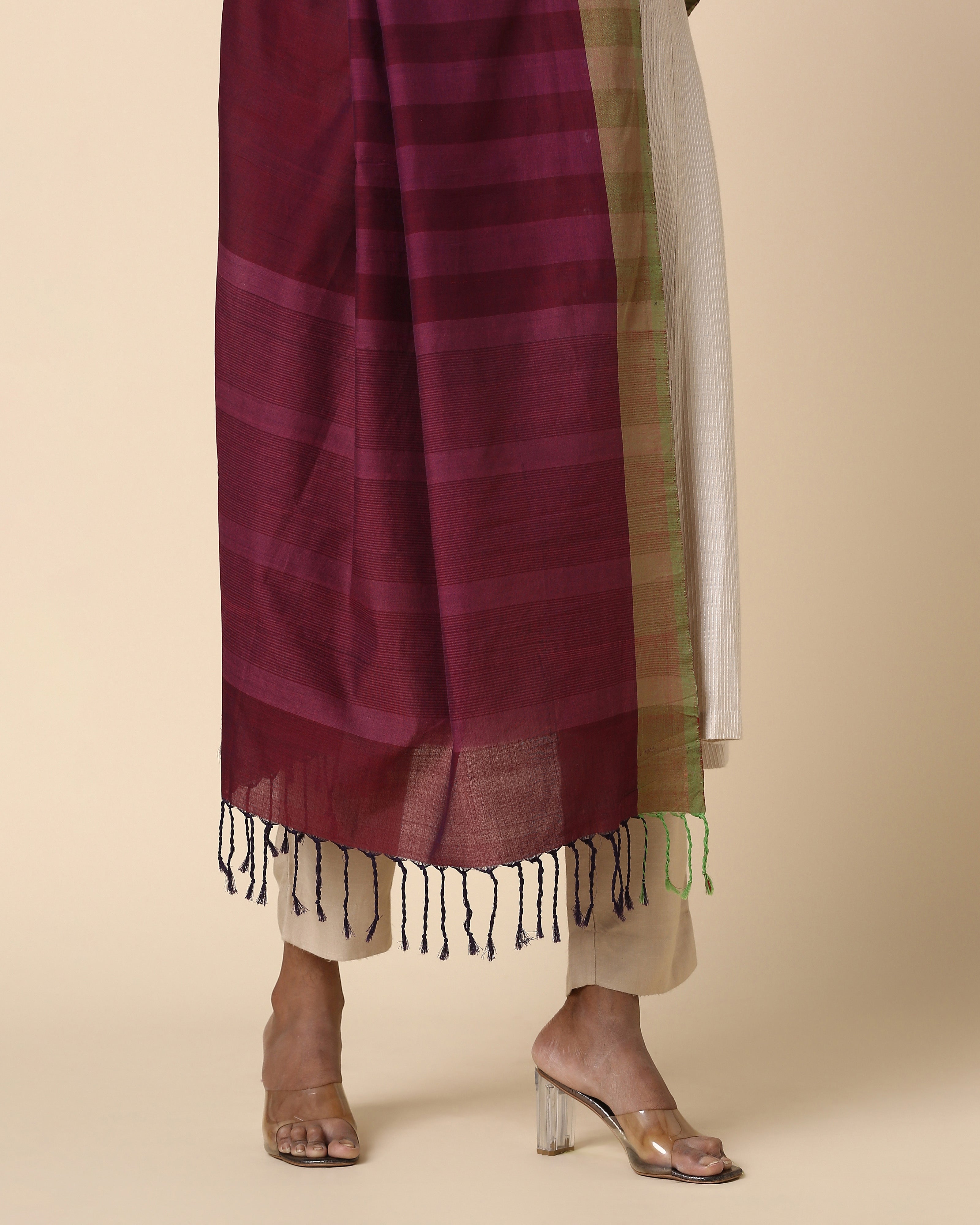 Bellona Pochampally Weft Ikat Cotton Dupatta