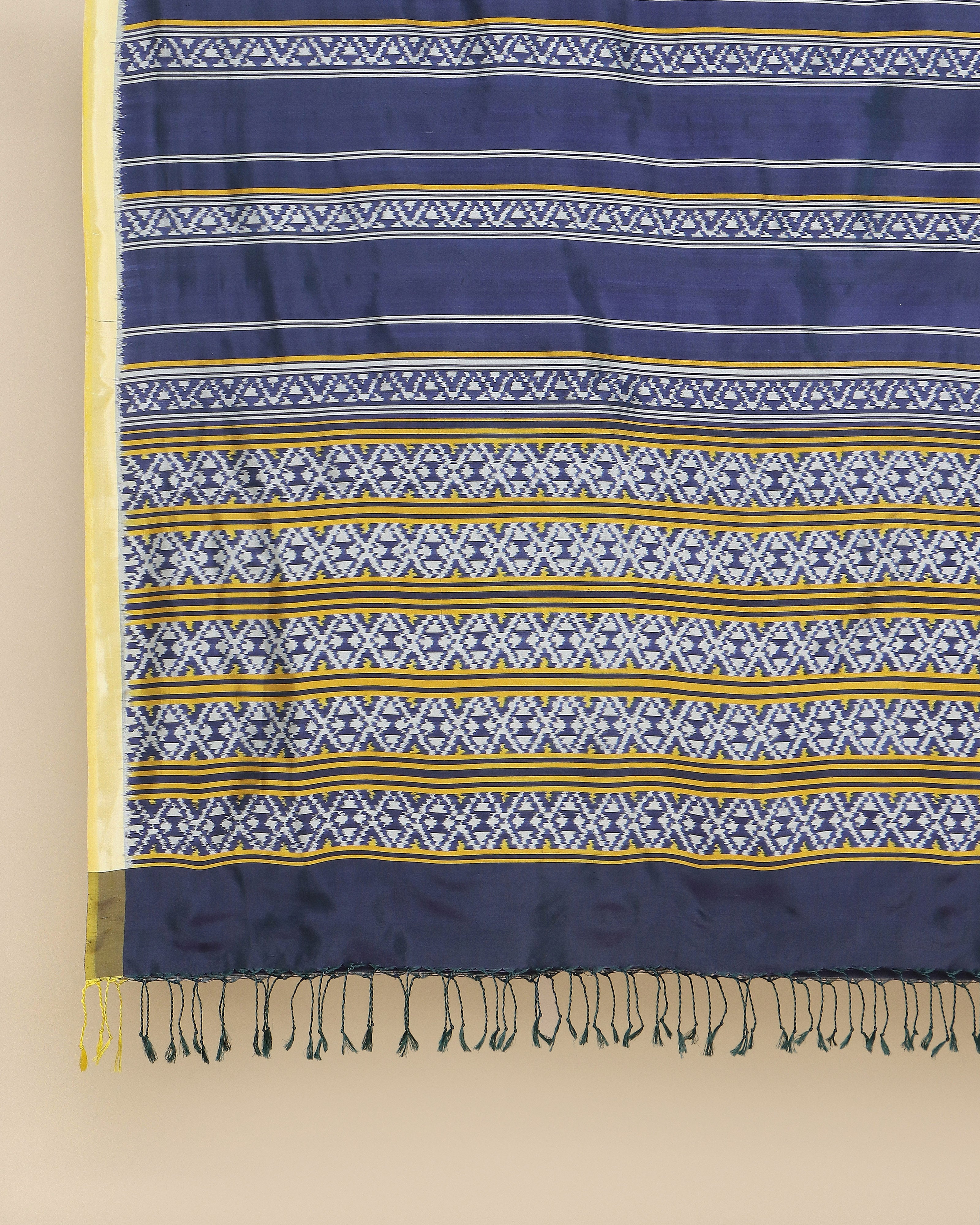 Ezri Pochampally Weft Ikat Silk Dupatta