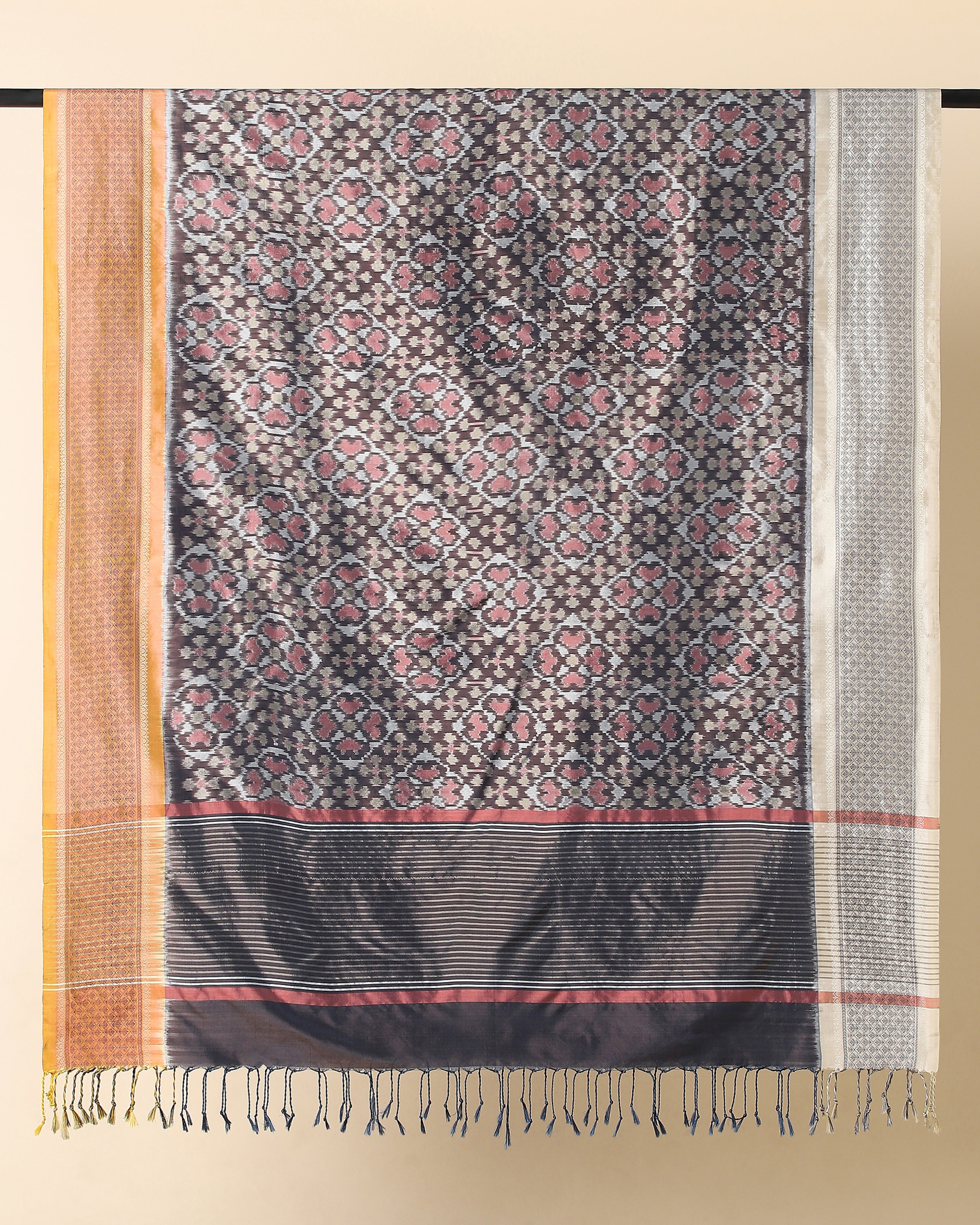 Lola Pochampally Weft Ikat Silk Dupatta