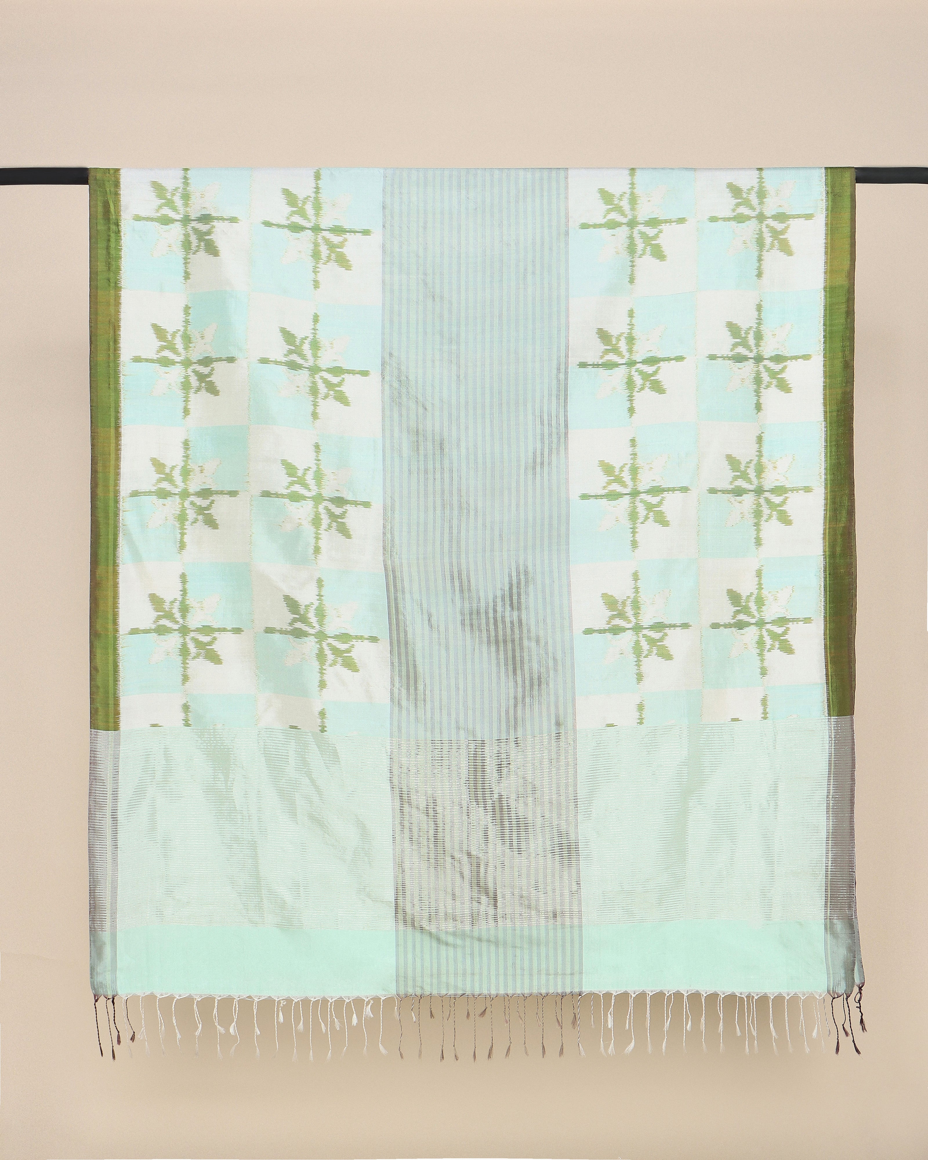 Sayora Pochampally Weft Ikat Silk Dupatta