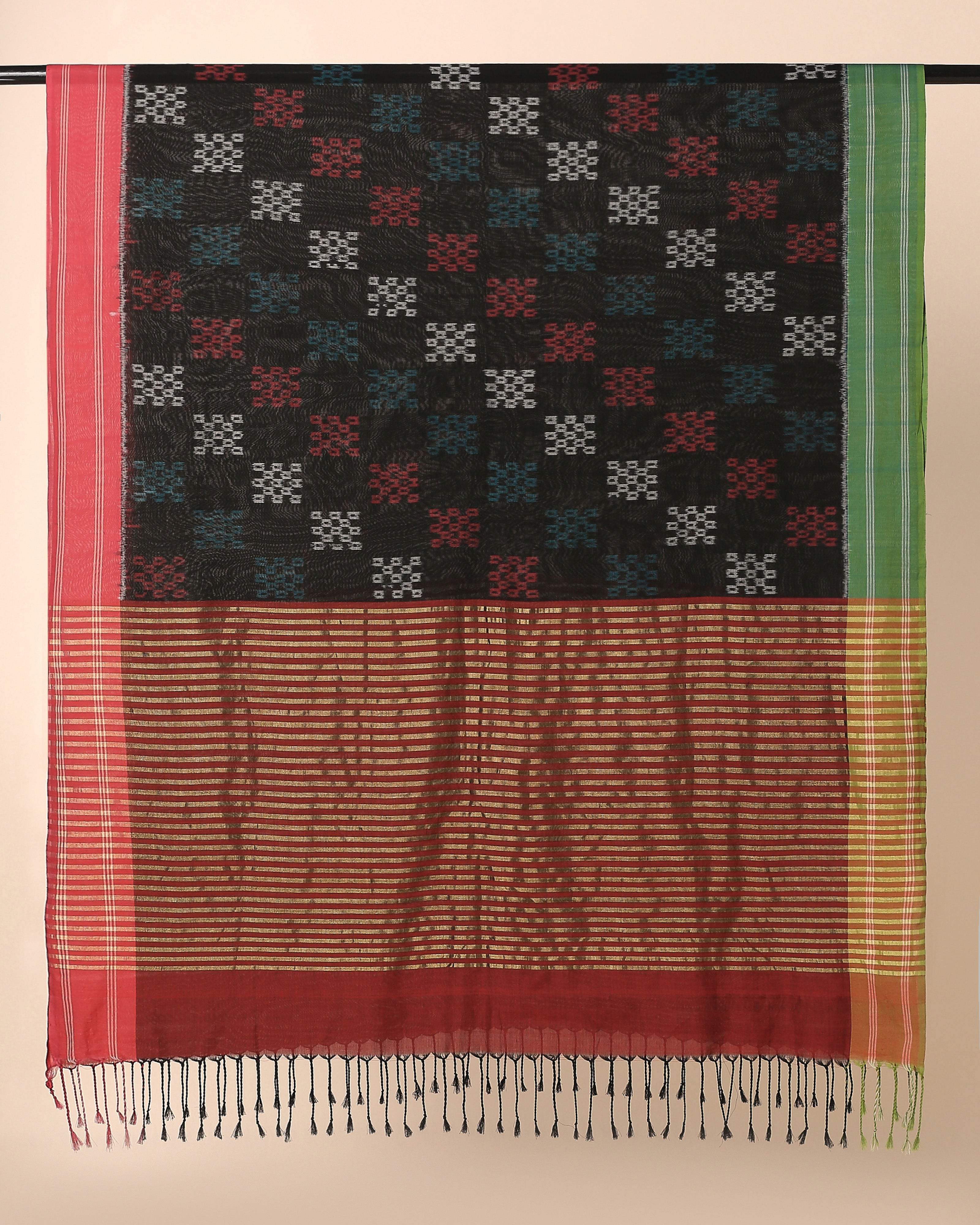Annya Pochampally Weft Ikat Cotton Dupatta