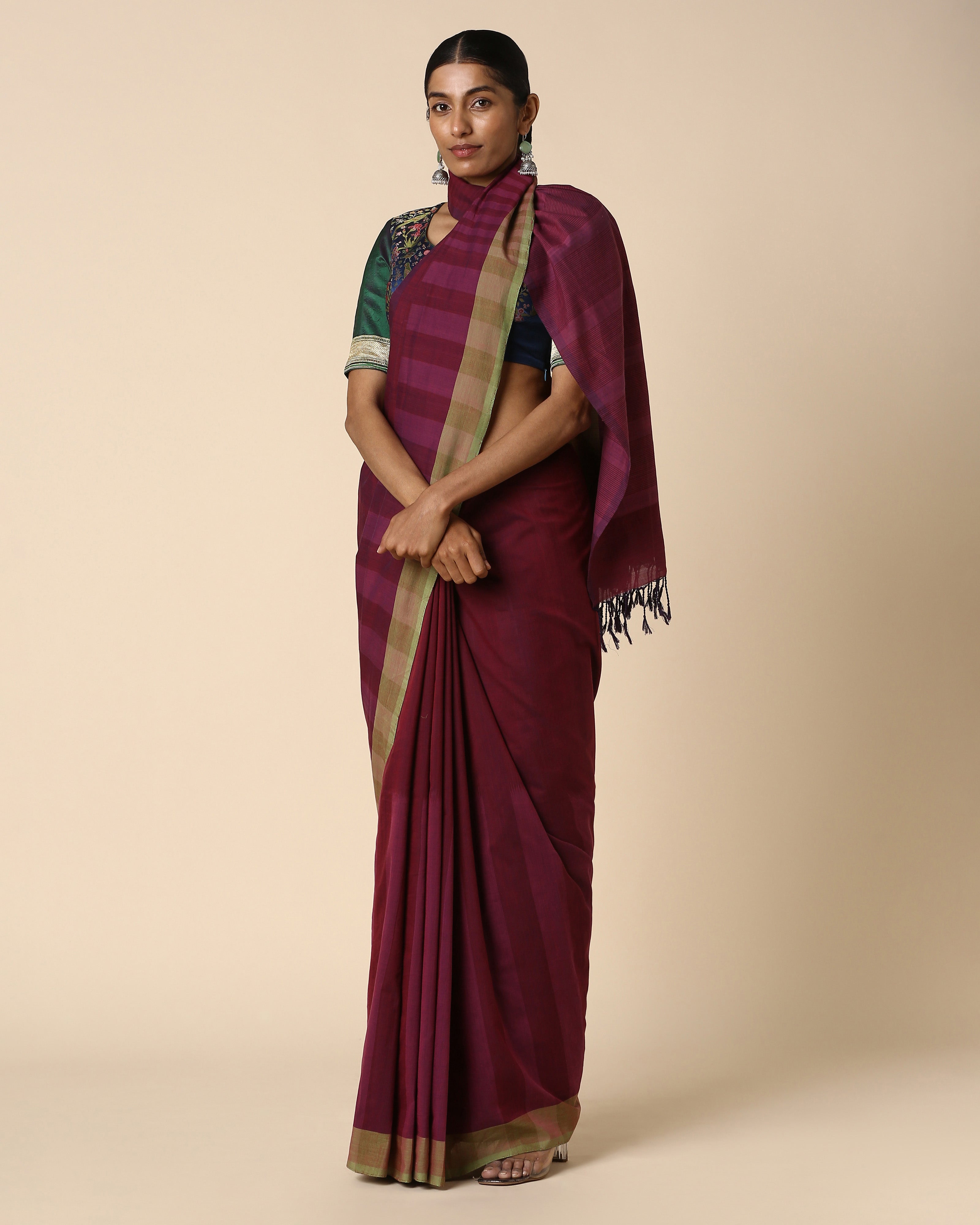 Bellona Pochampally Weft Ikat Cotton Saree