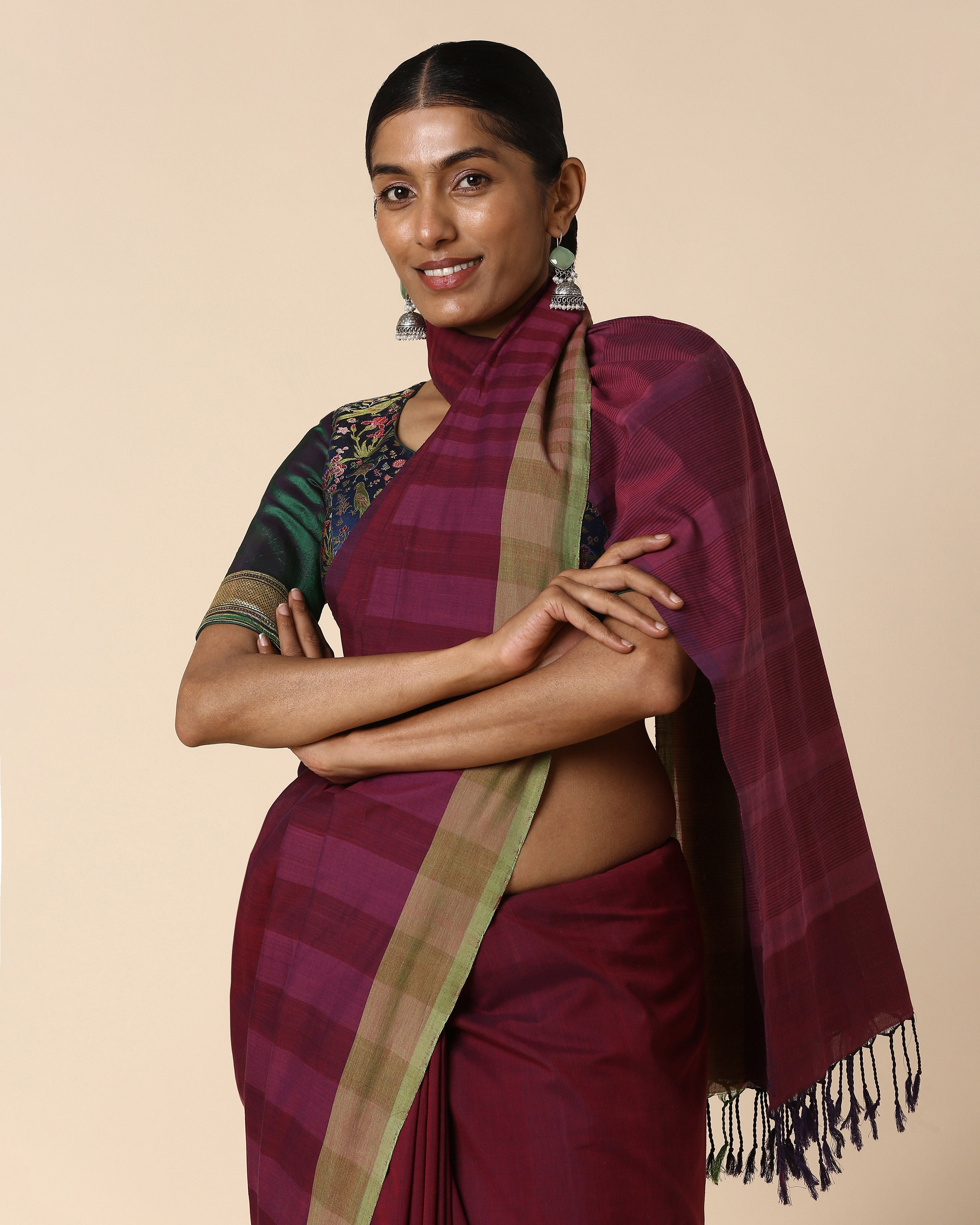 Bellona Pochampally Weft Ikat Cotton Saree