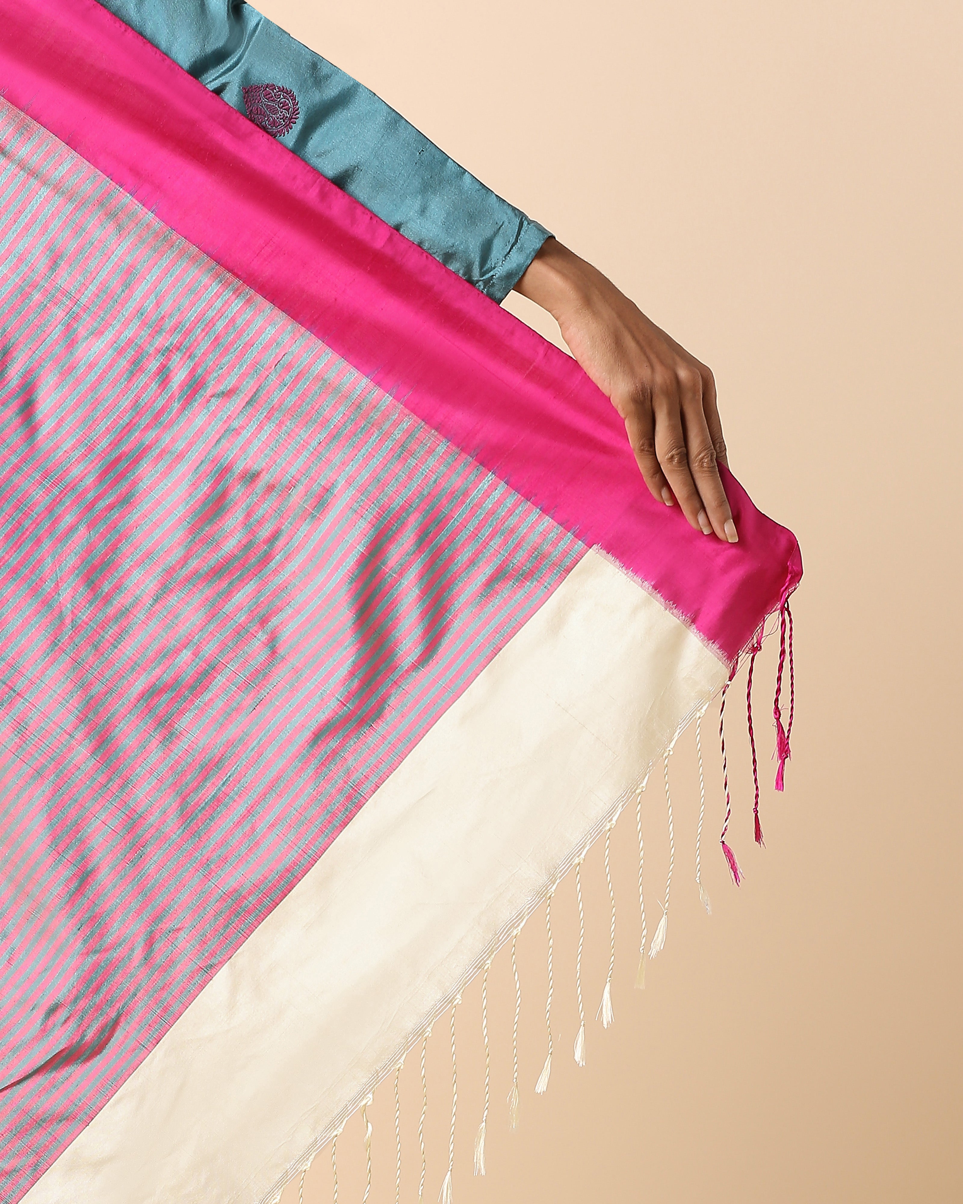 Davina Pochampally Weft Ikat Silk Saree