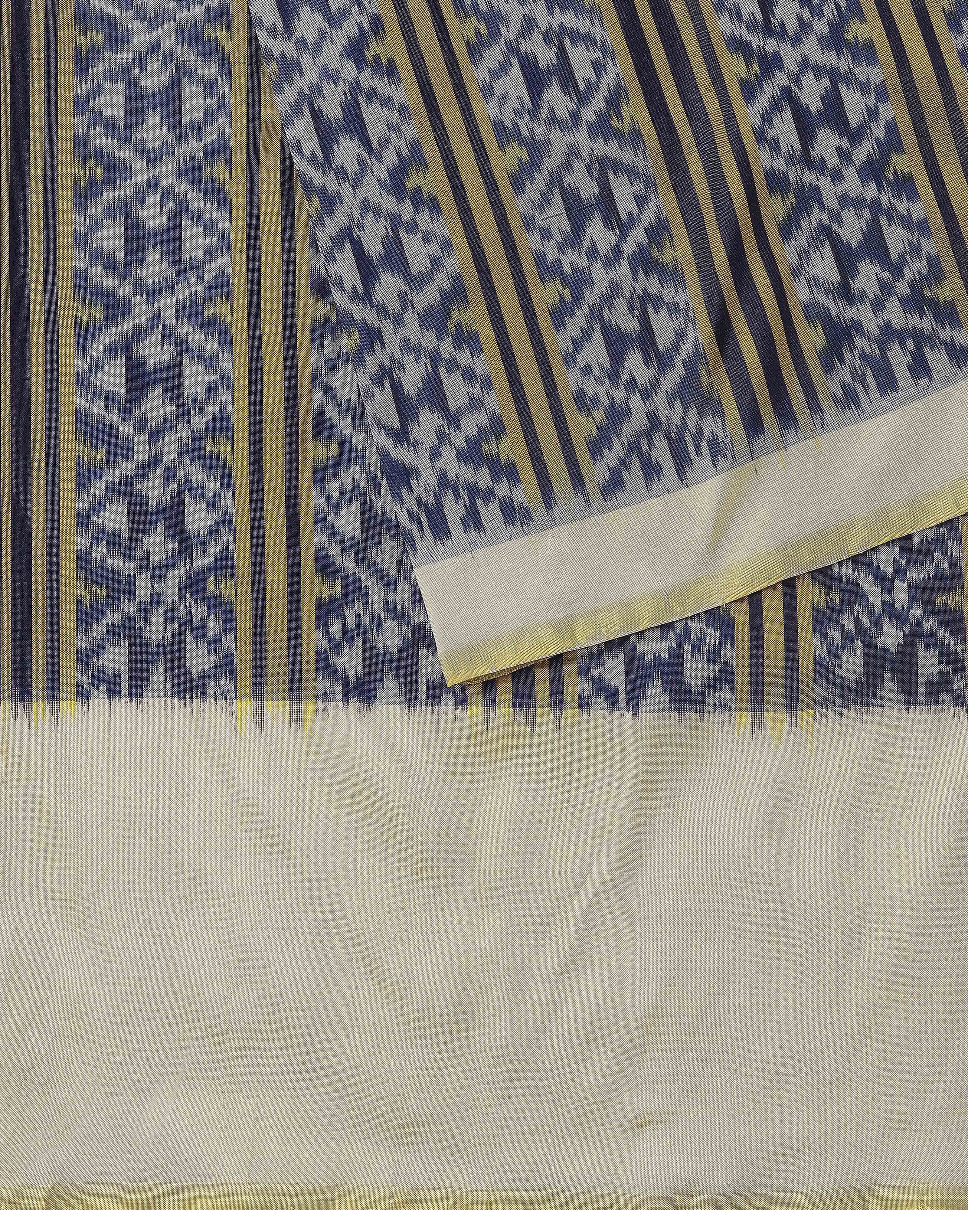 Ezri Pochampally Weft Ikat Silk Saree