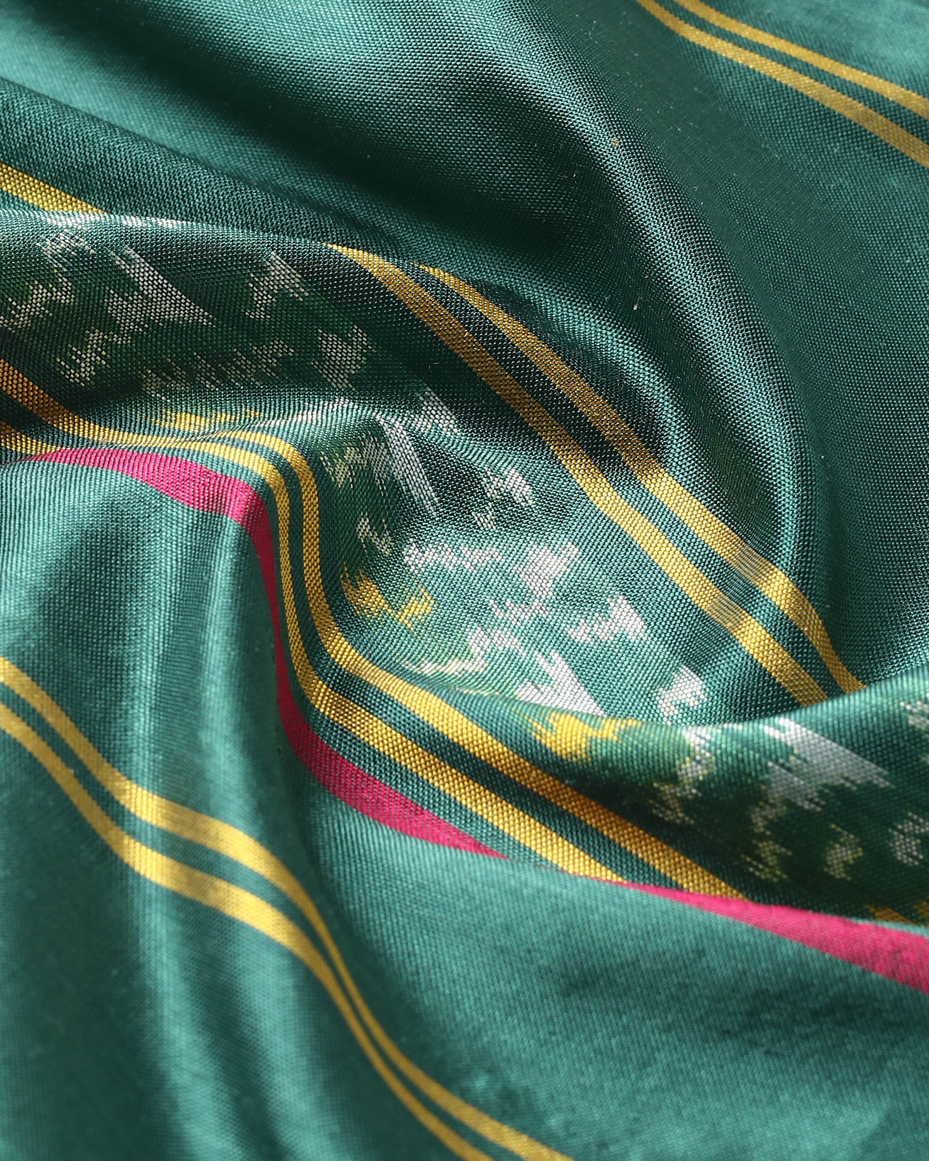 Ezri Pochampally Weft Ikat Silk Saree