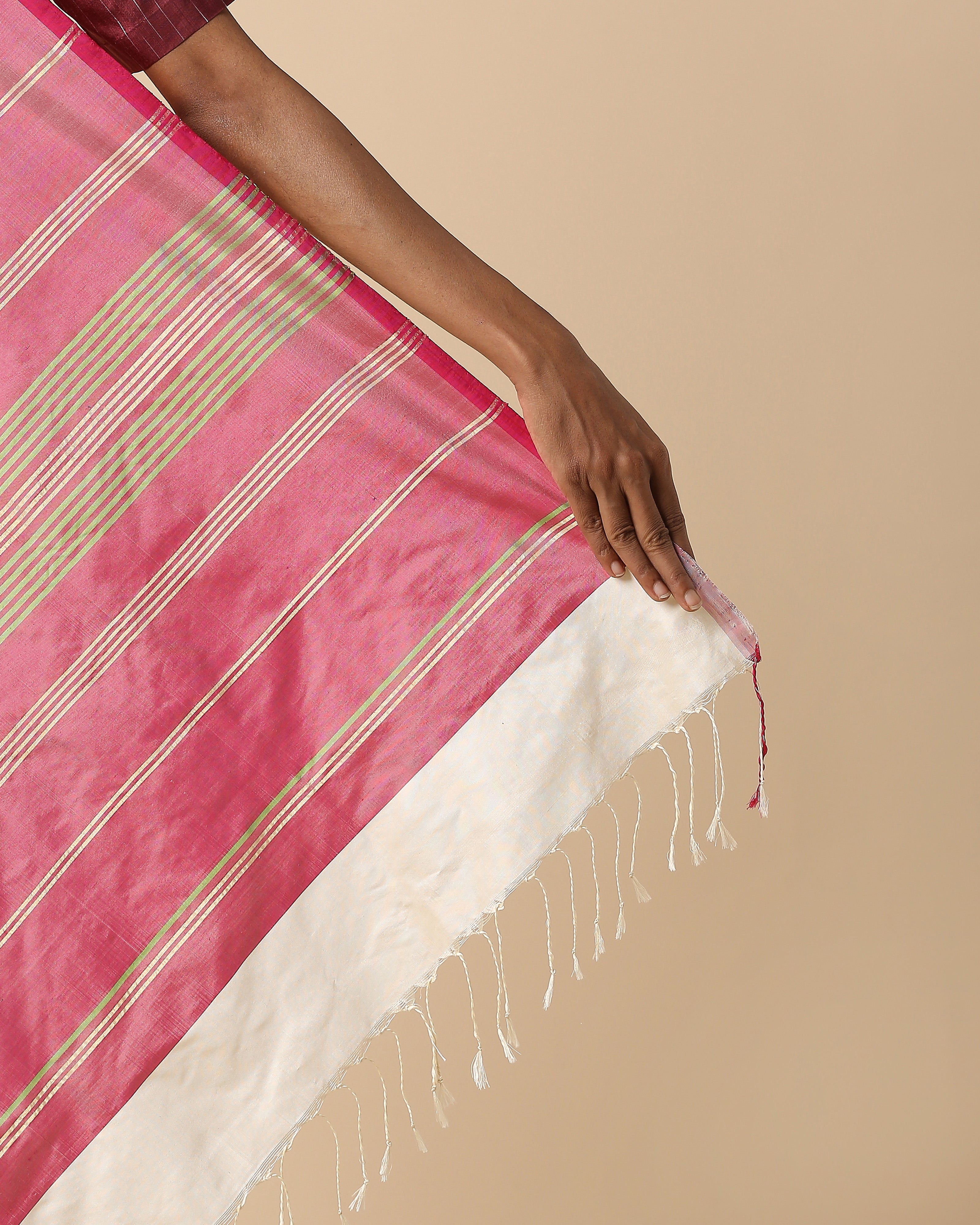 Mumtaz Pochampally Weft Ikat Silk Saree