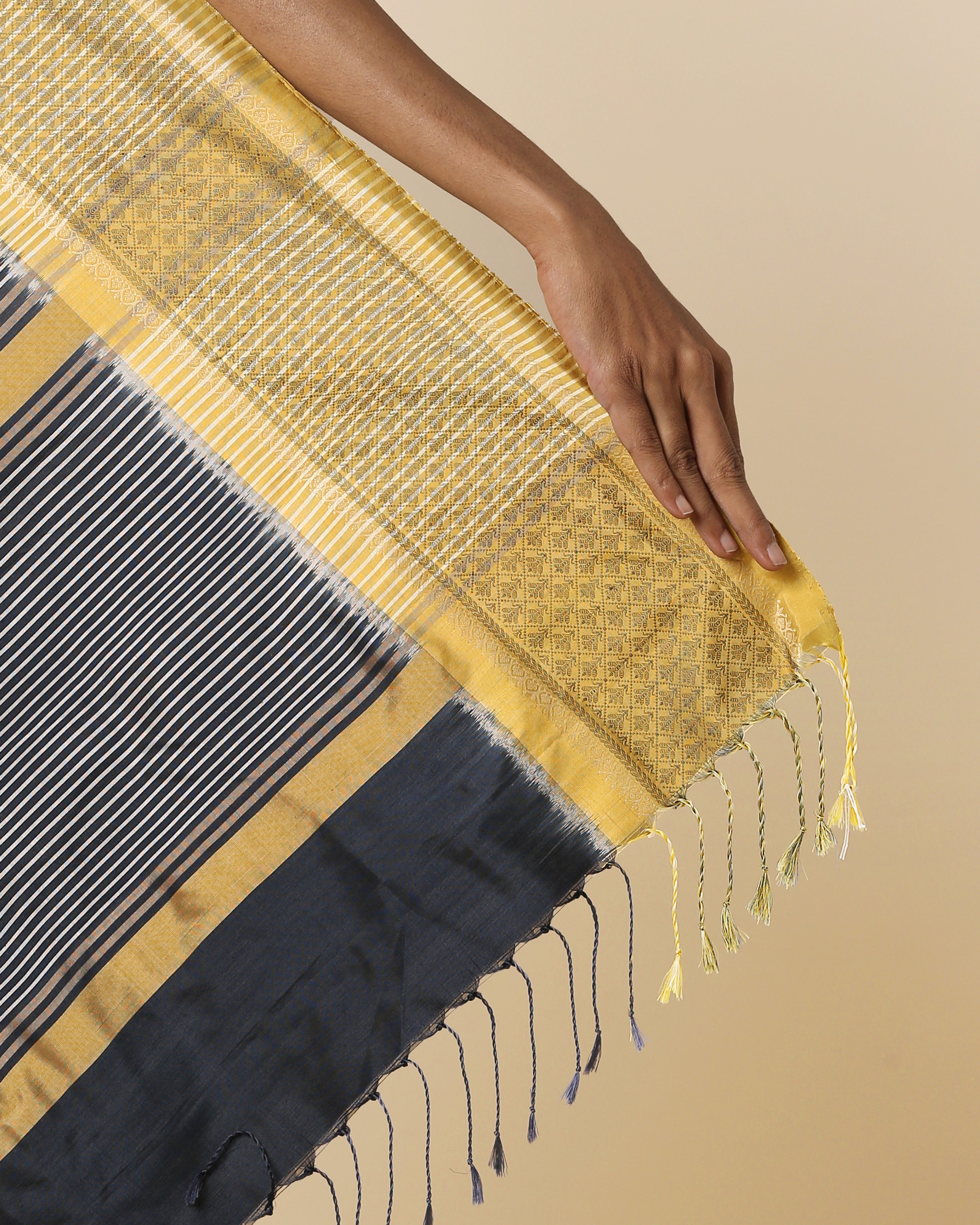 Lola Pochampally Weft Ikat Silk Saree