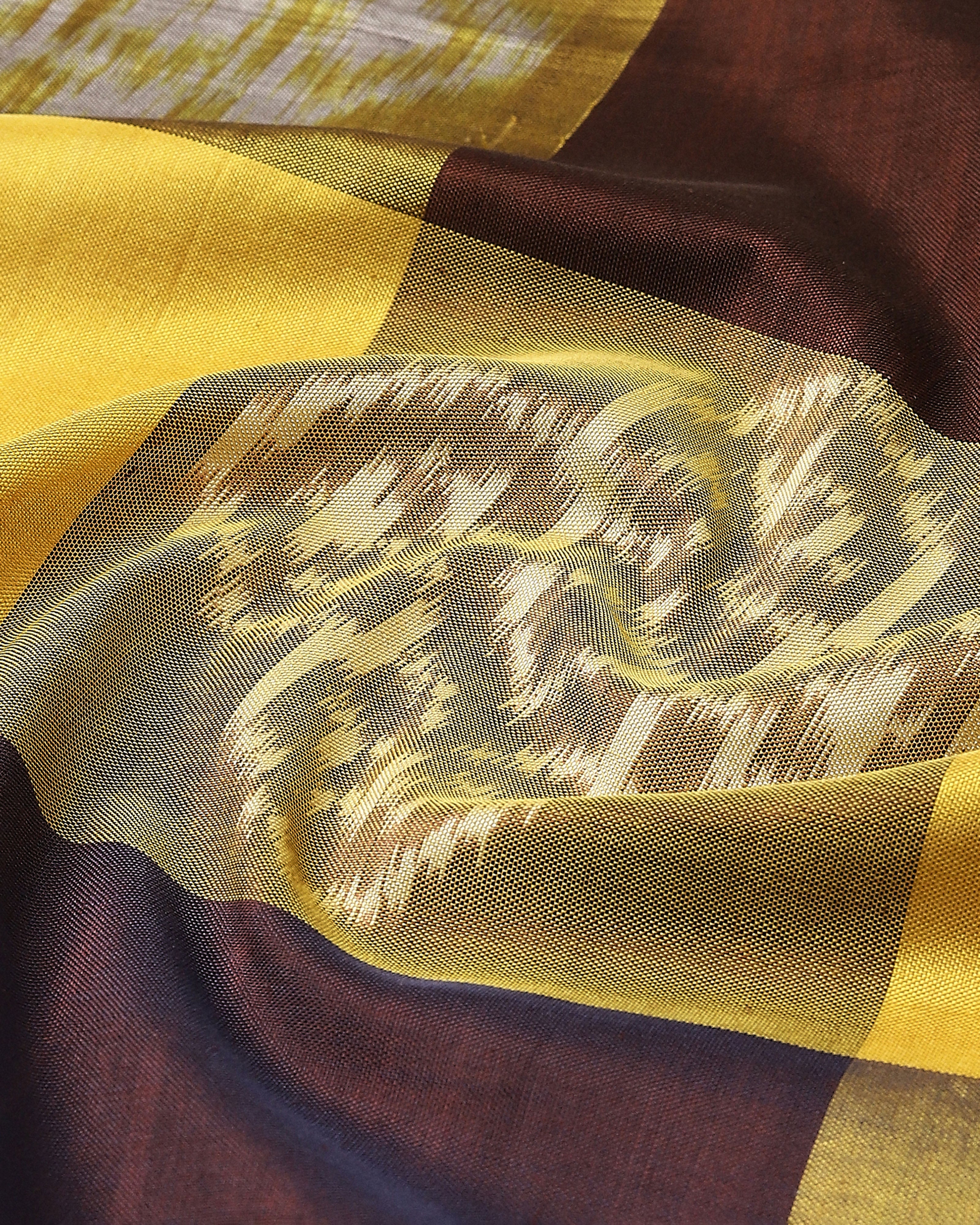 Punya Pochampally Weft Ikat Cotton Silk Saree