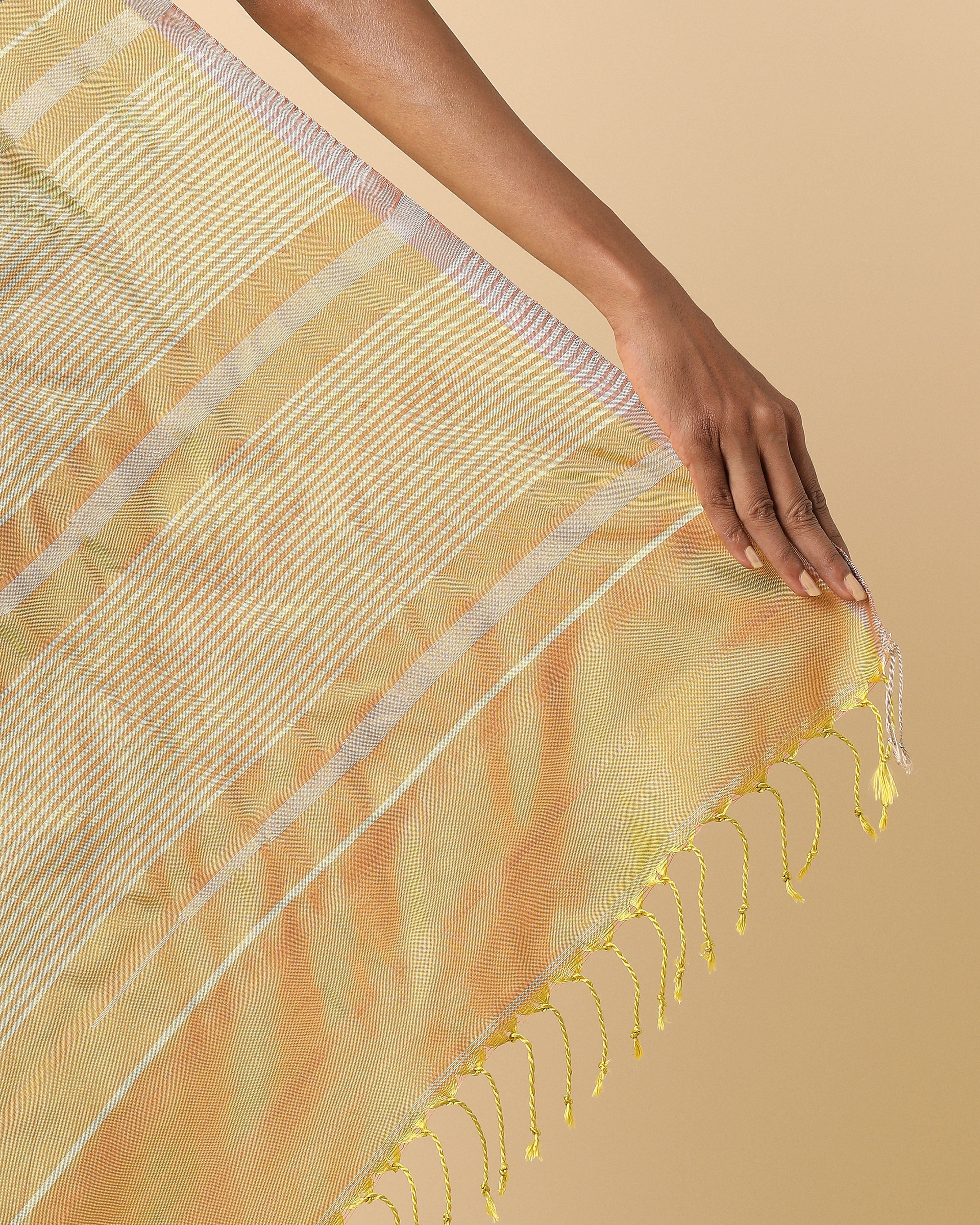 Krisha Pochampally Weft Ikat Silk Saree