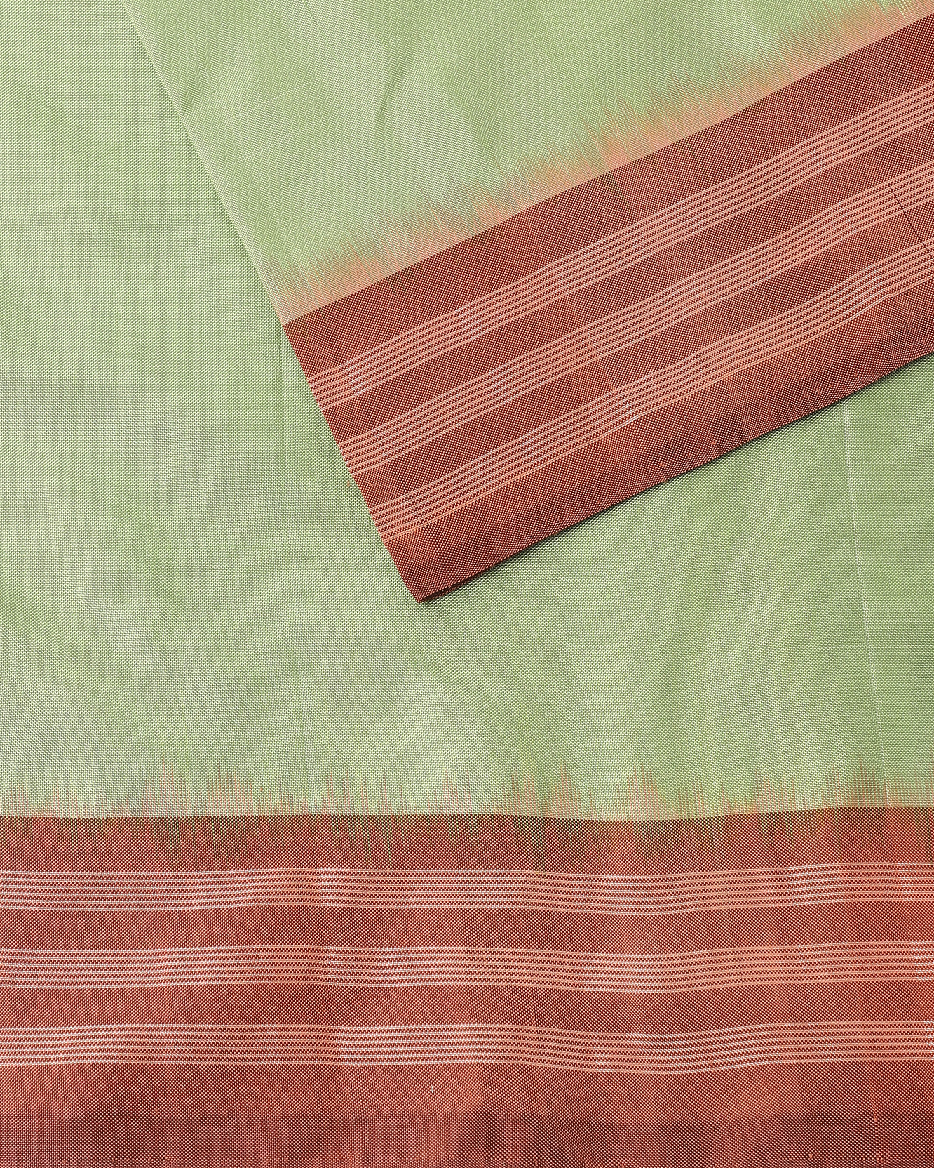 Meha Pochampally Weft Ikat Silk Saree