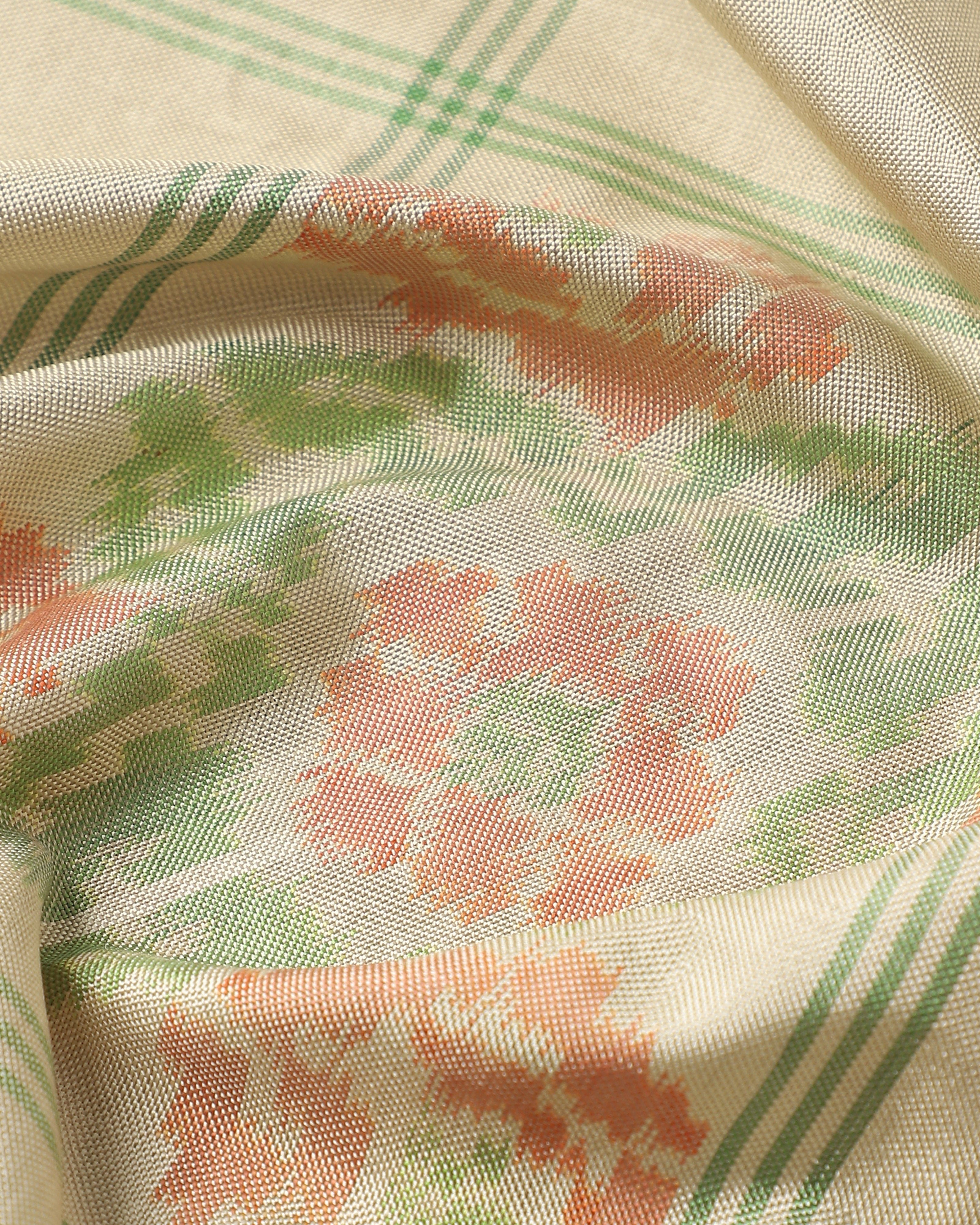 Meha Pochampally Weft Ikat Silk Saree