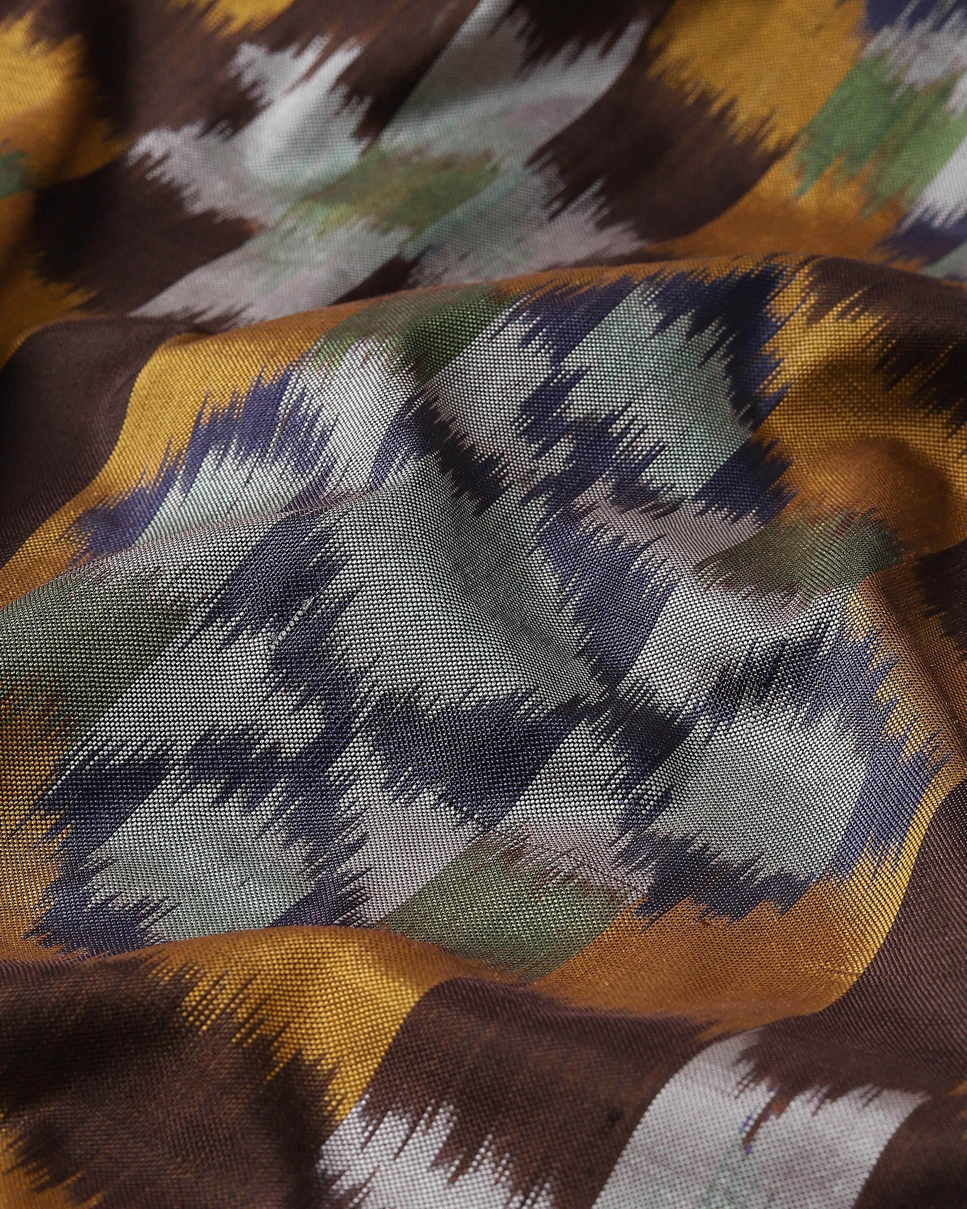 Anayra Pochampally Weft Ikat Silk Saree