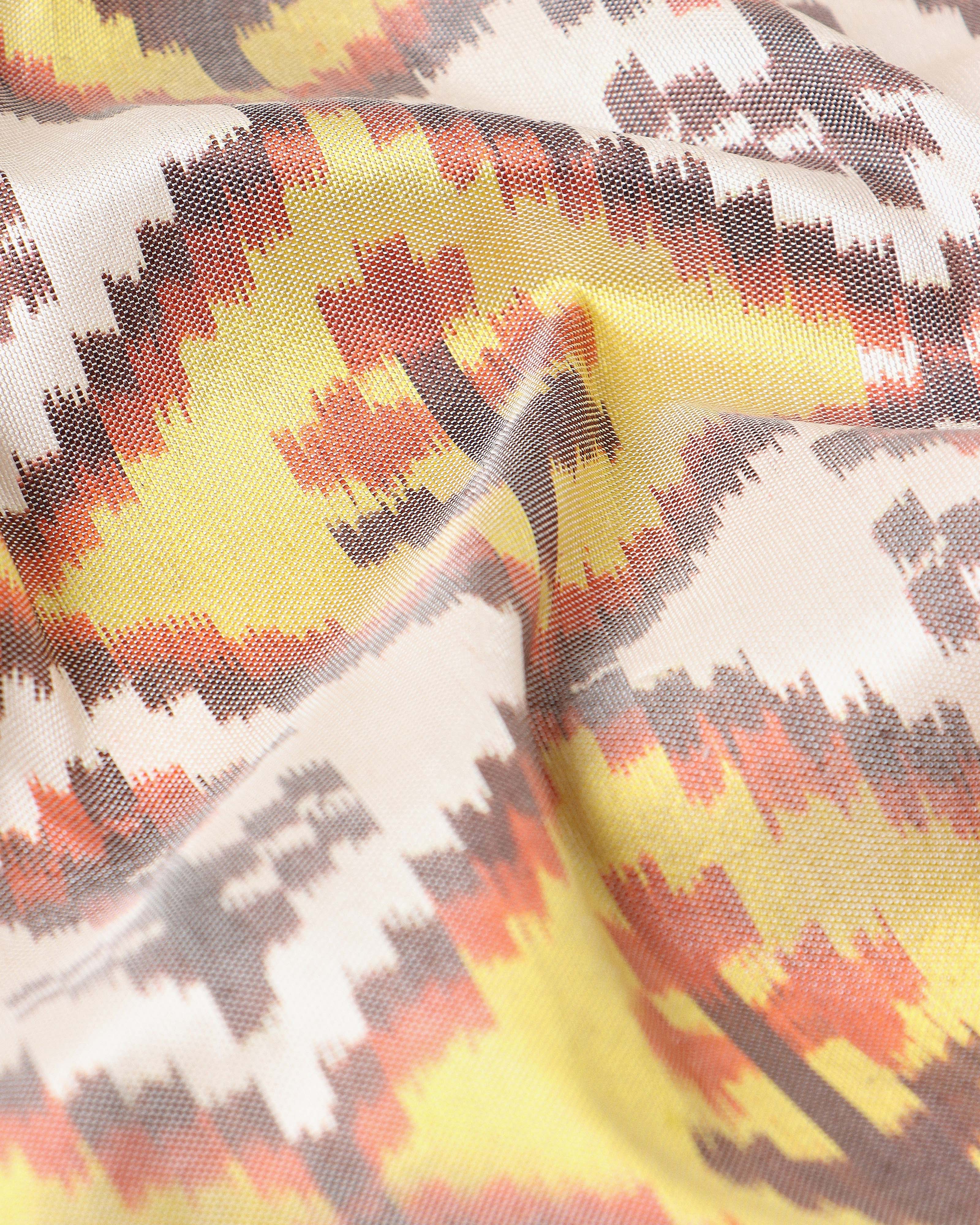 Minda Pochampally Weft Ikat Silk Saree