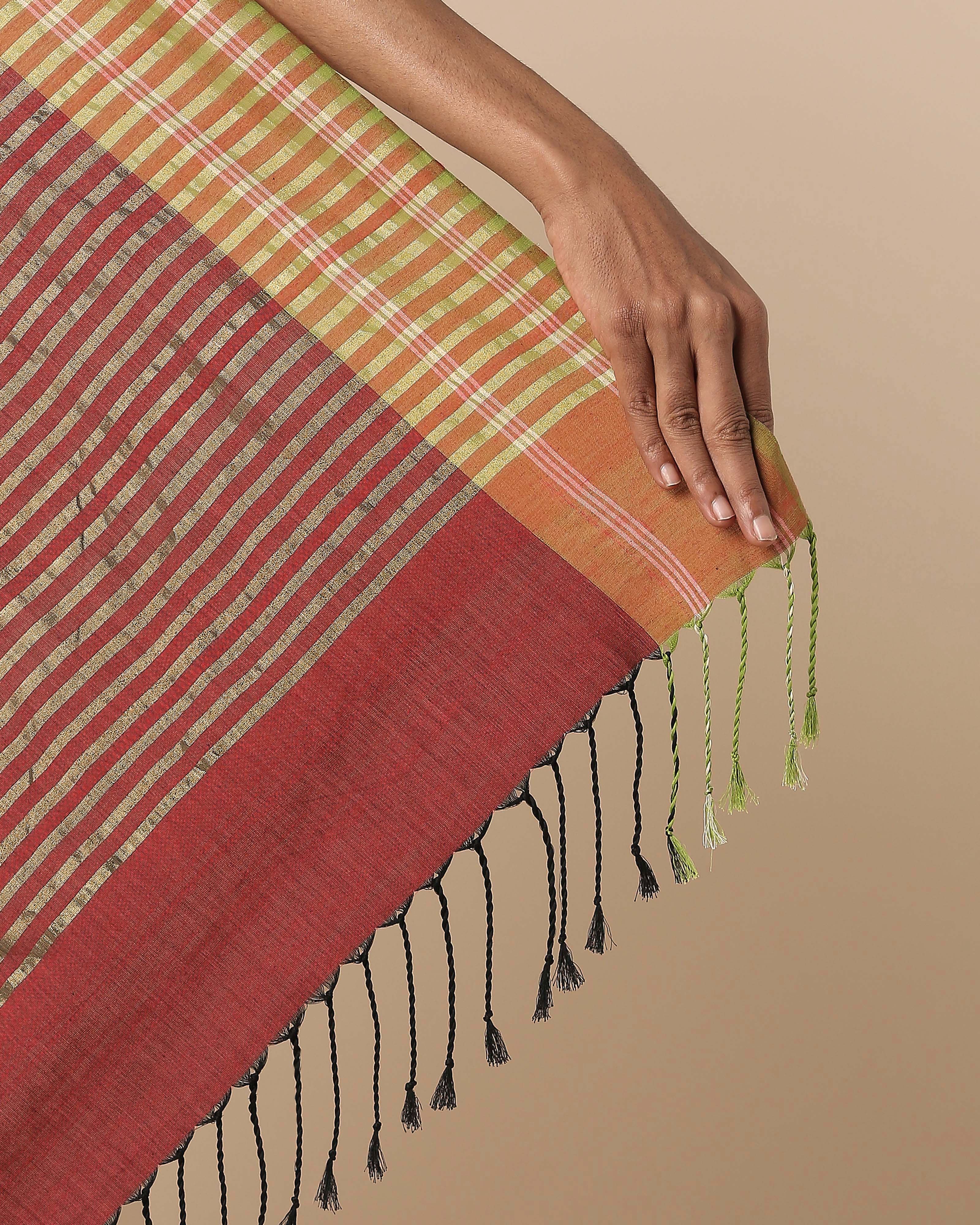 Annya Pochampally Weft Ikat Cotton Saree