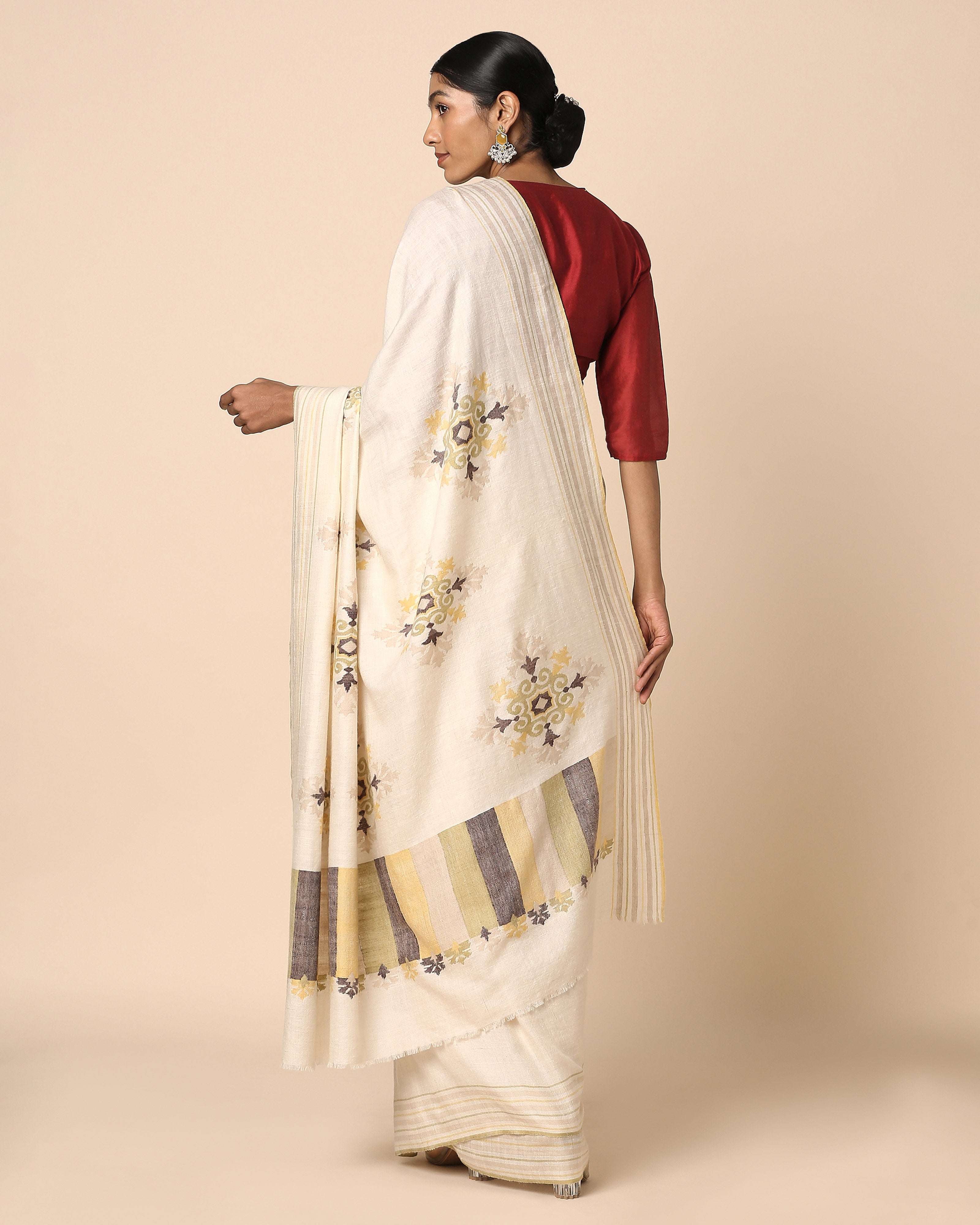 Anvithaa Kashmir Kani Pashmina Saree