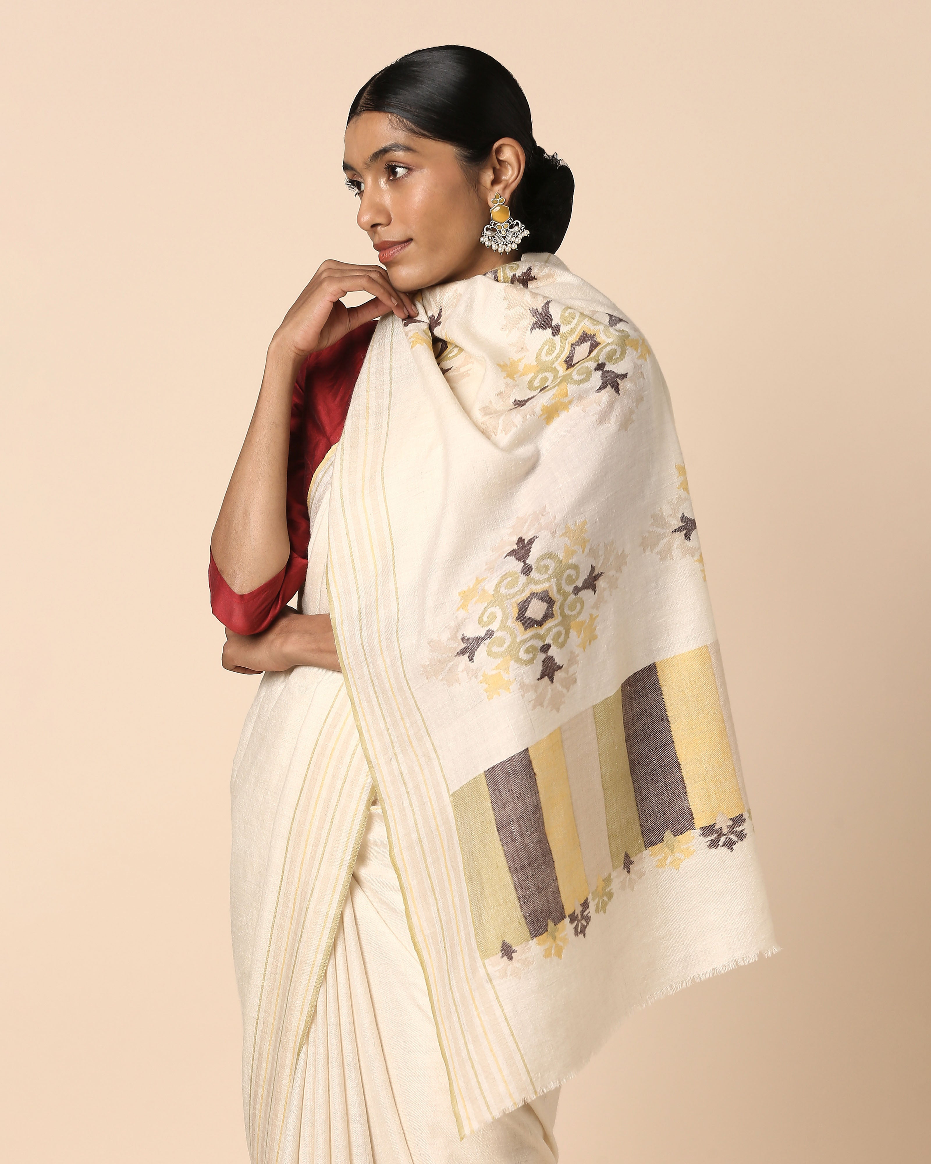 Anvithaa Kashmir Kani Pashmina Saree