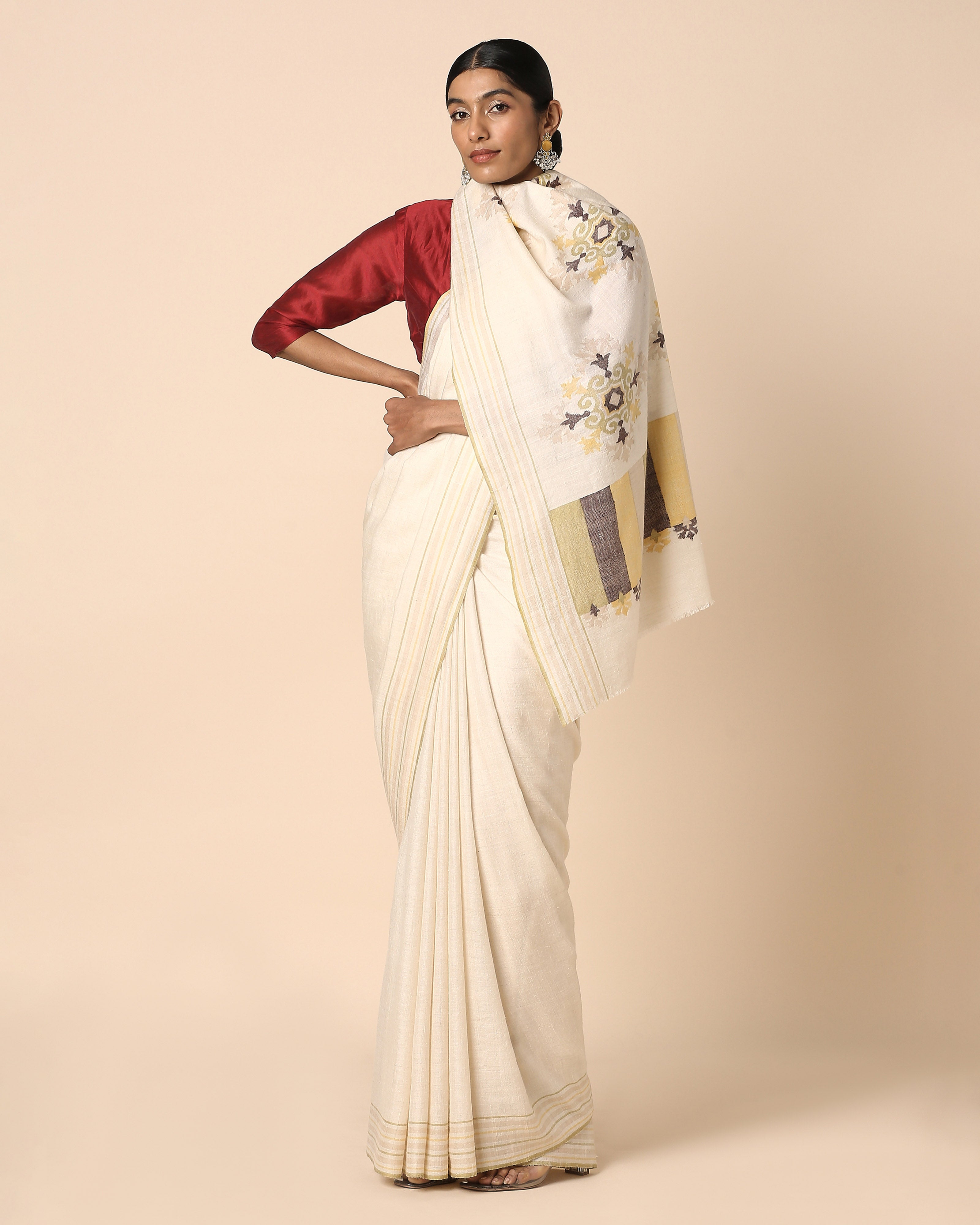 Anvithaa Kashmir Kani Pashmina Saree