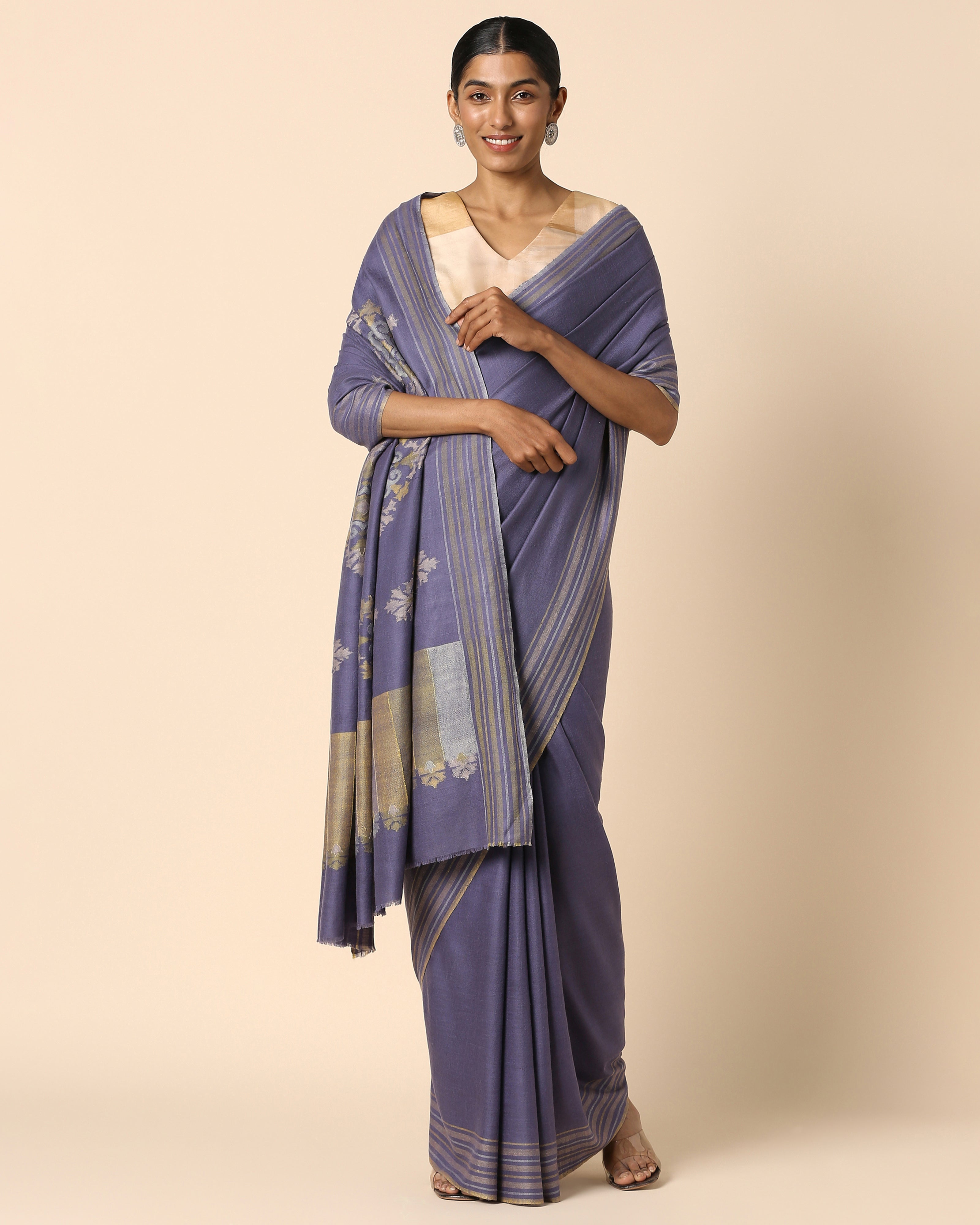 Anvithaa Kashmir Kani Pashmina Saree