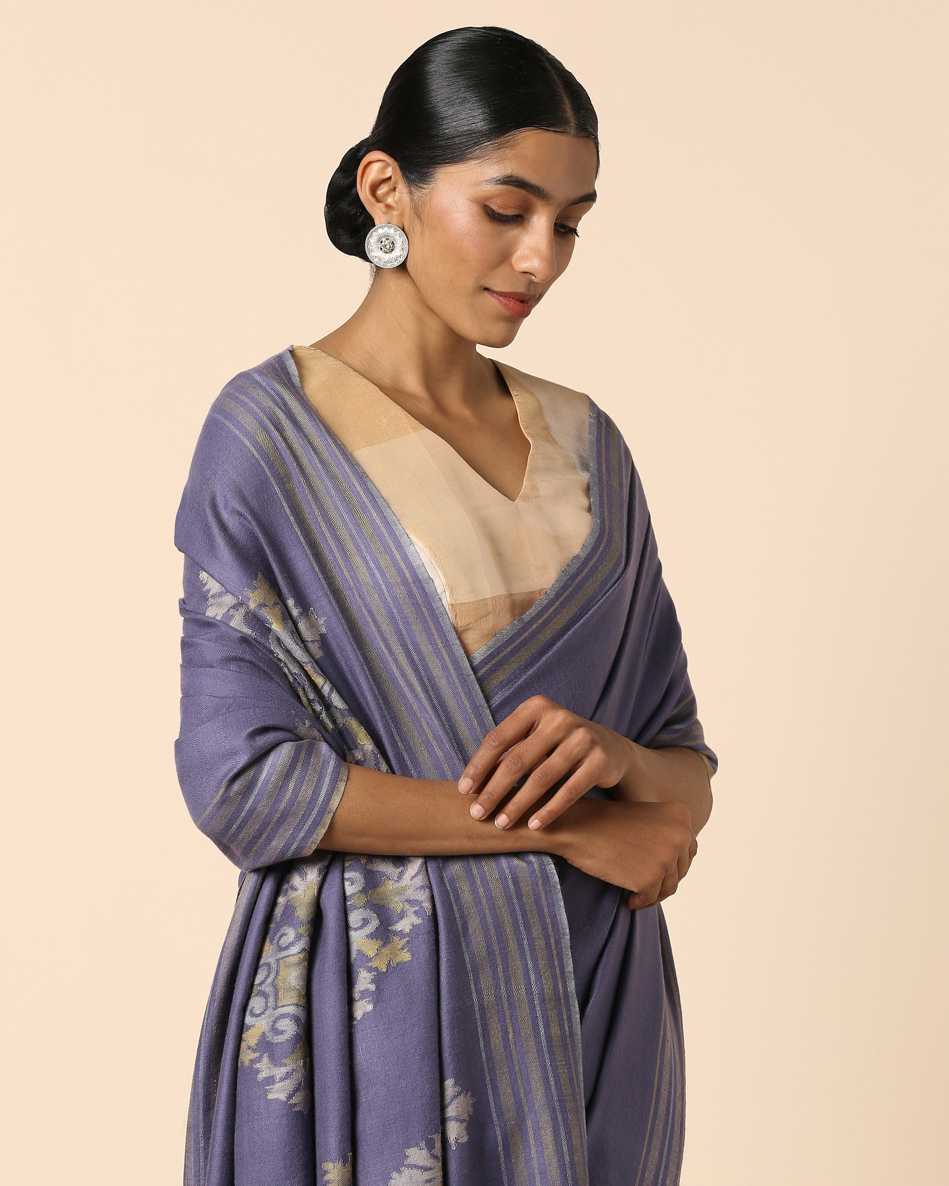 Anvithaa Kashmir Kani Pashmina Saree