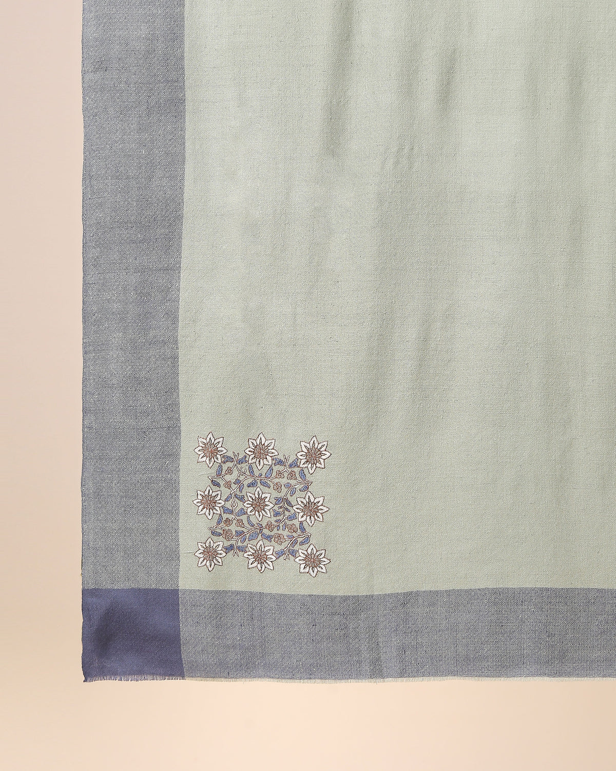 Abiha Kashmir Sozni Embroidery Pashmina Shawl