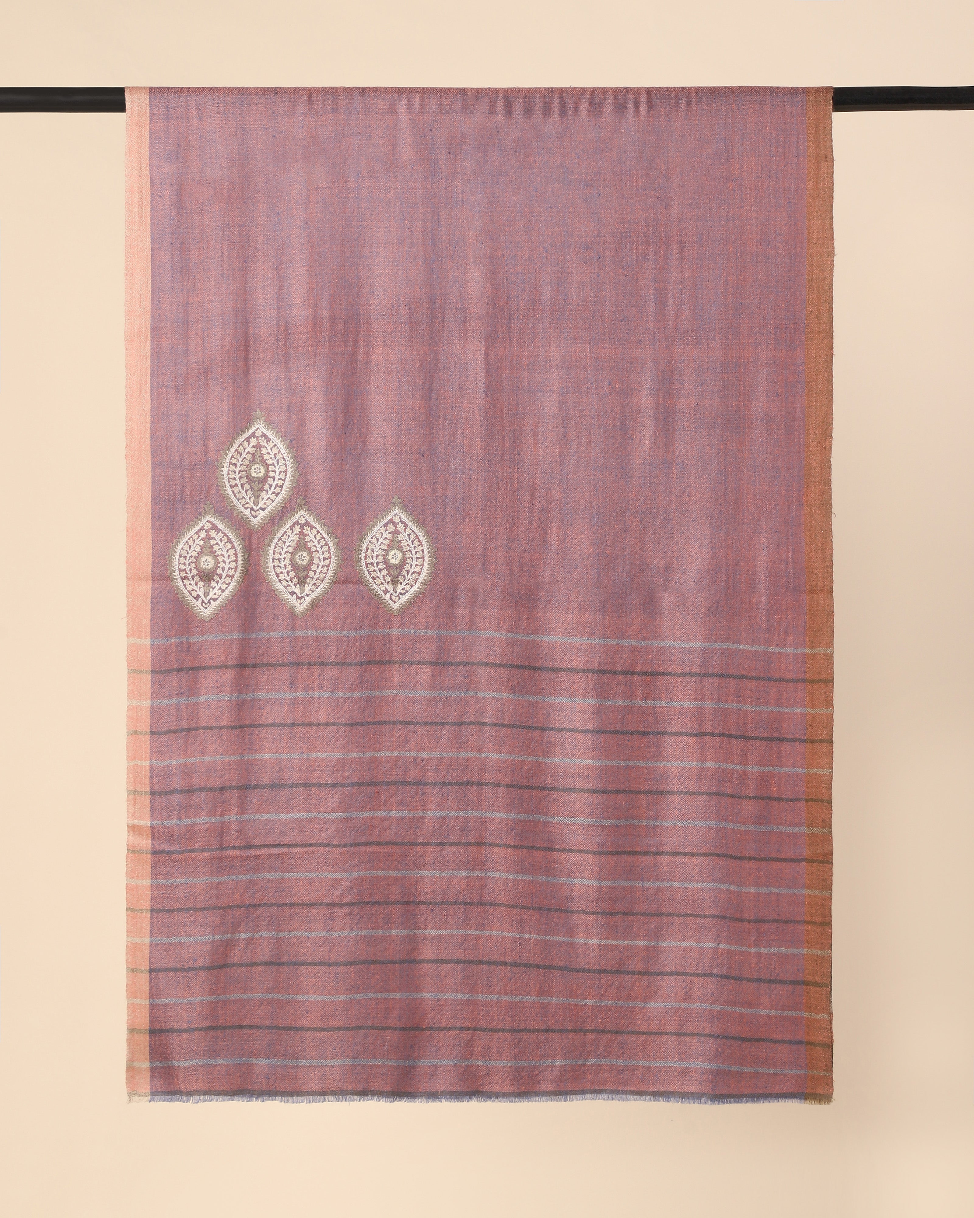 Daneen Kashmir Sozni Embroidery Pashmina Stole