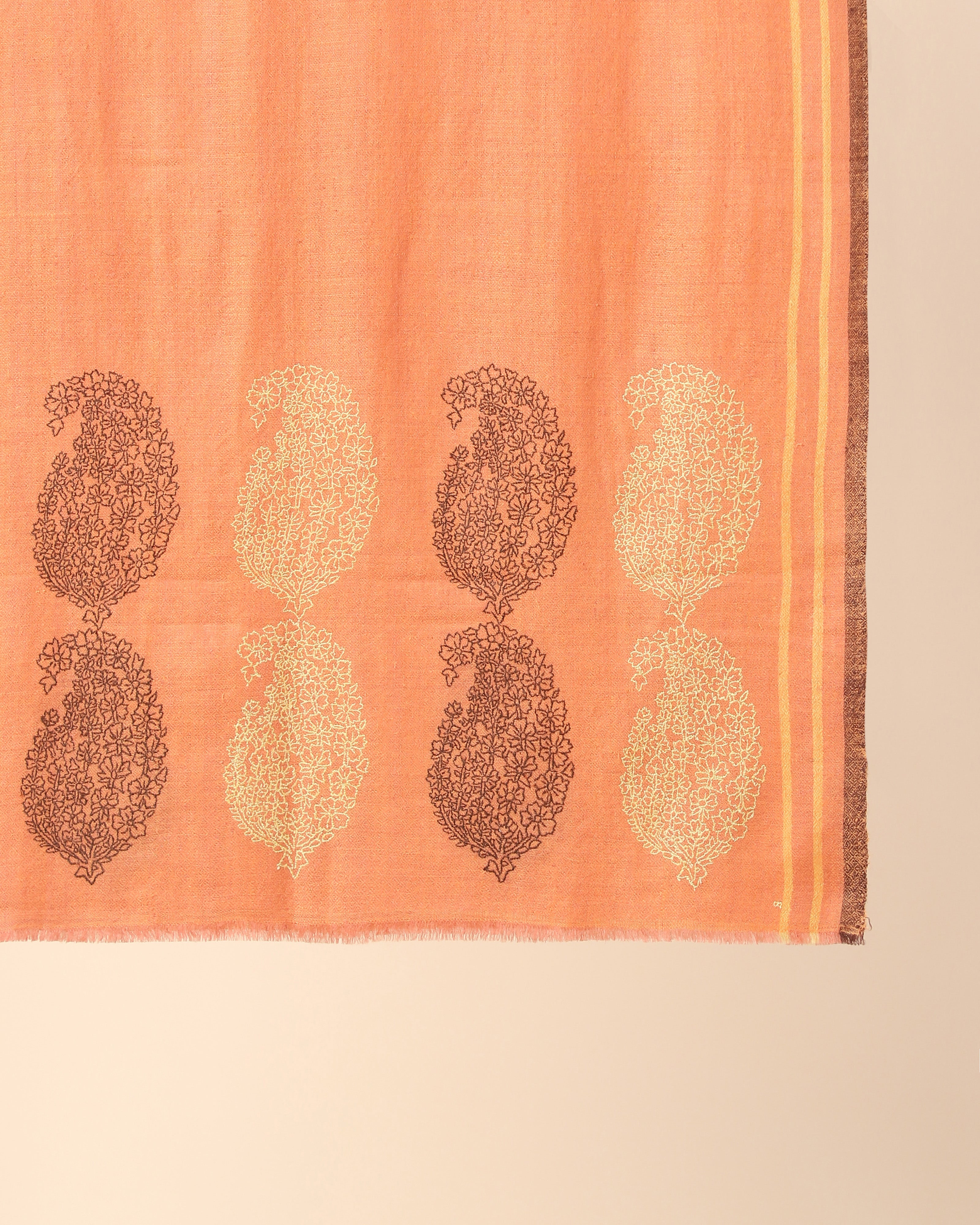 Gauhar Kashmir Sozni Embroidery Pashmina Stole