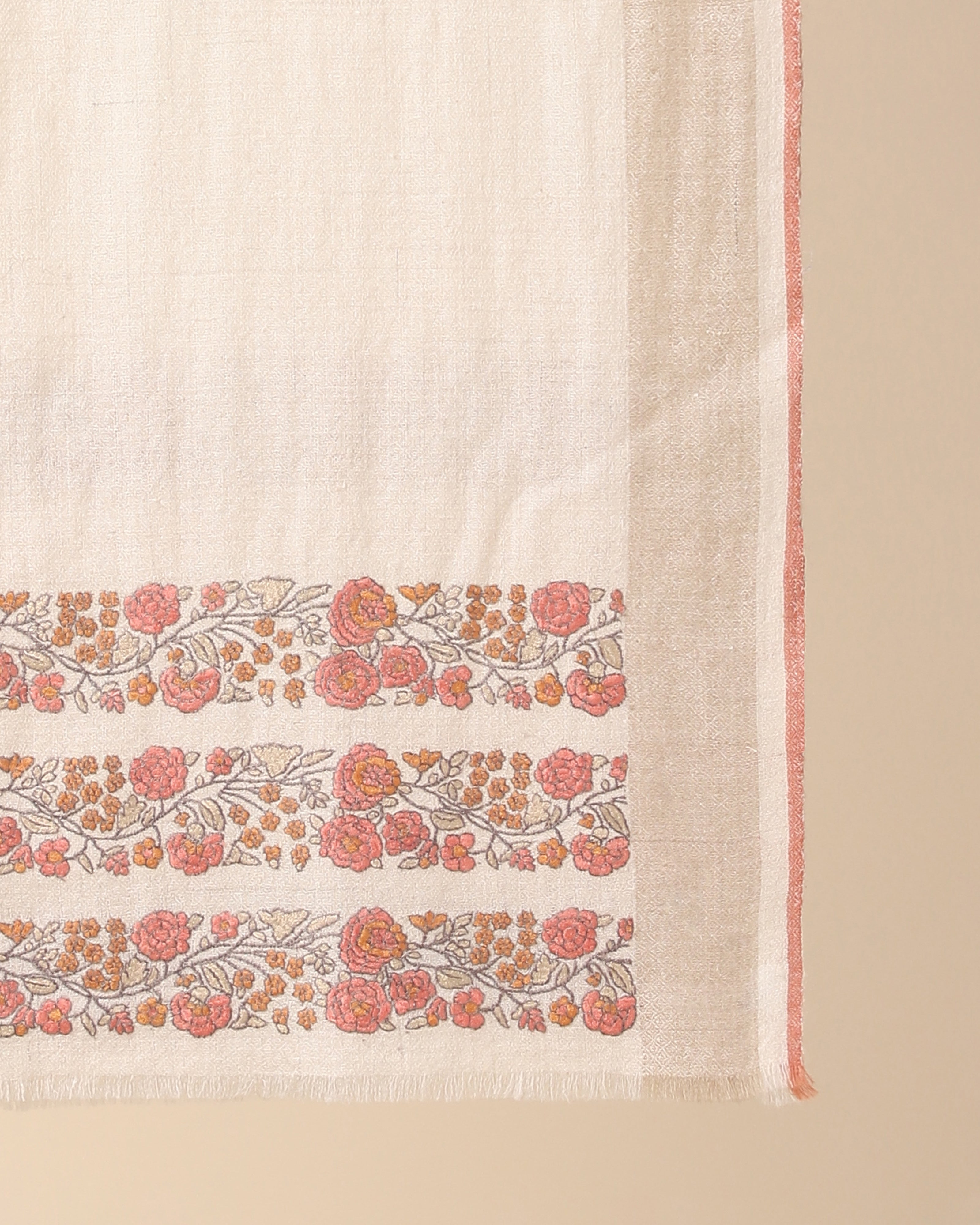 Ishika Kashmir Sozni Embroidery Pashmina Stole