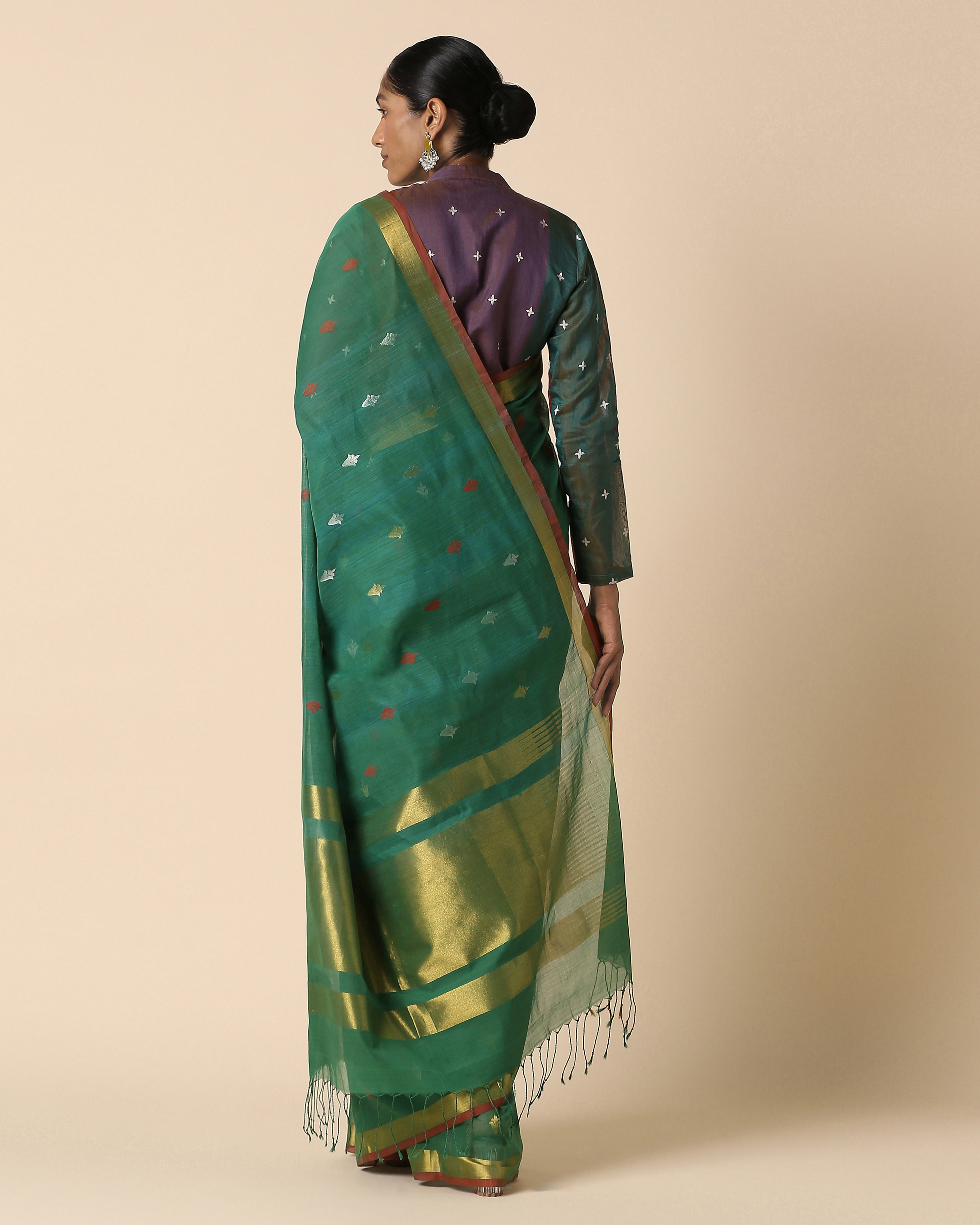 Ashwika Uppada Jamdani Cotton Saree