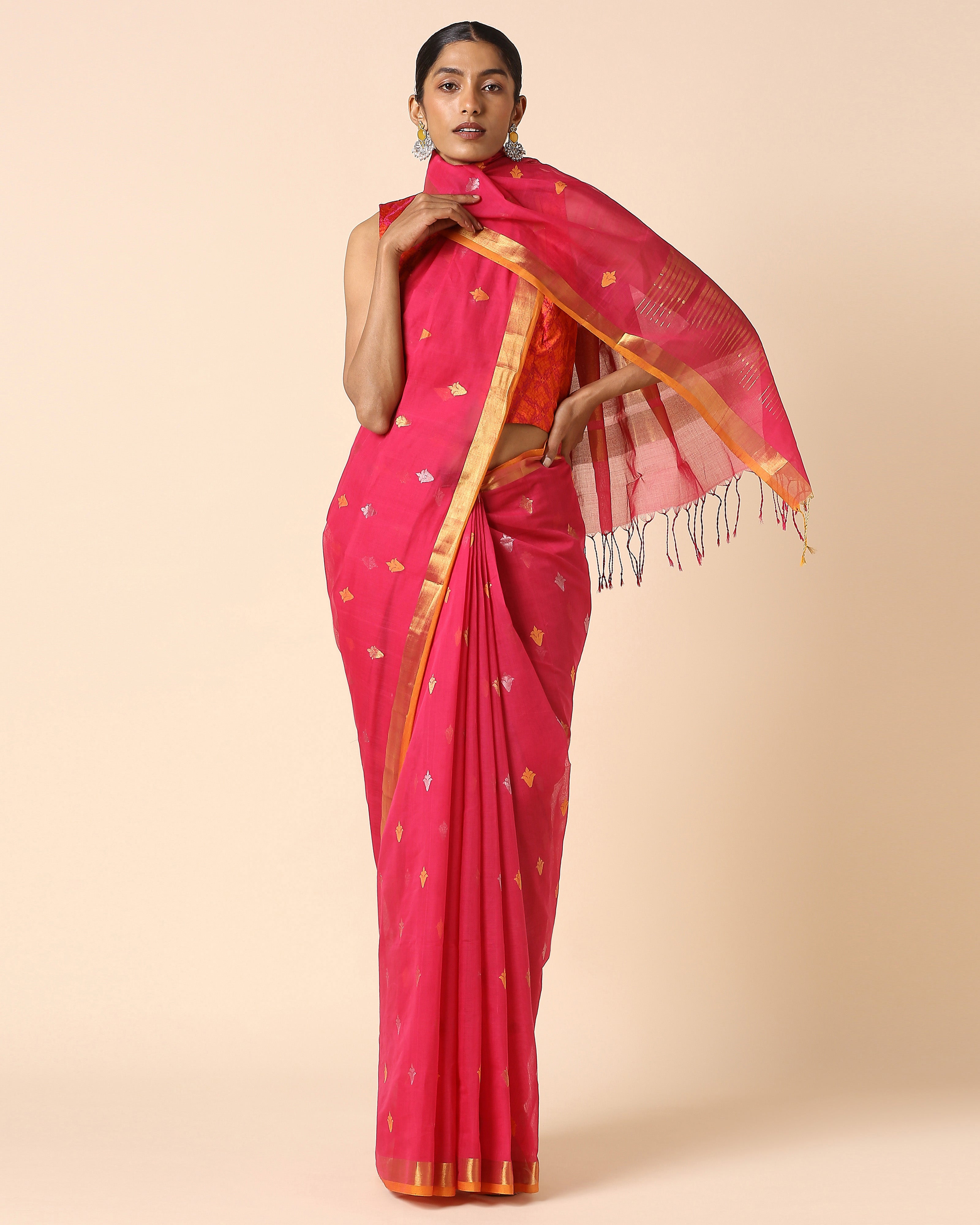 Ashwika Uppada Jamdani Cotton Saree