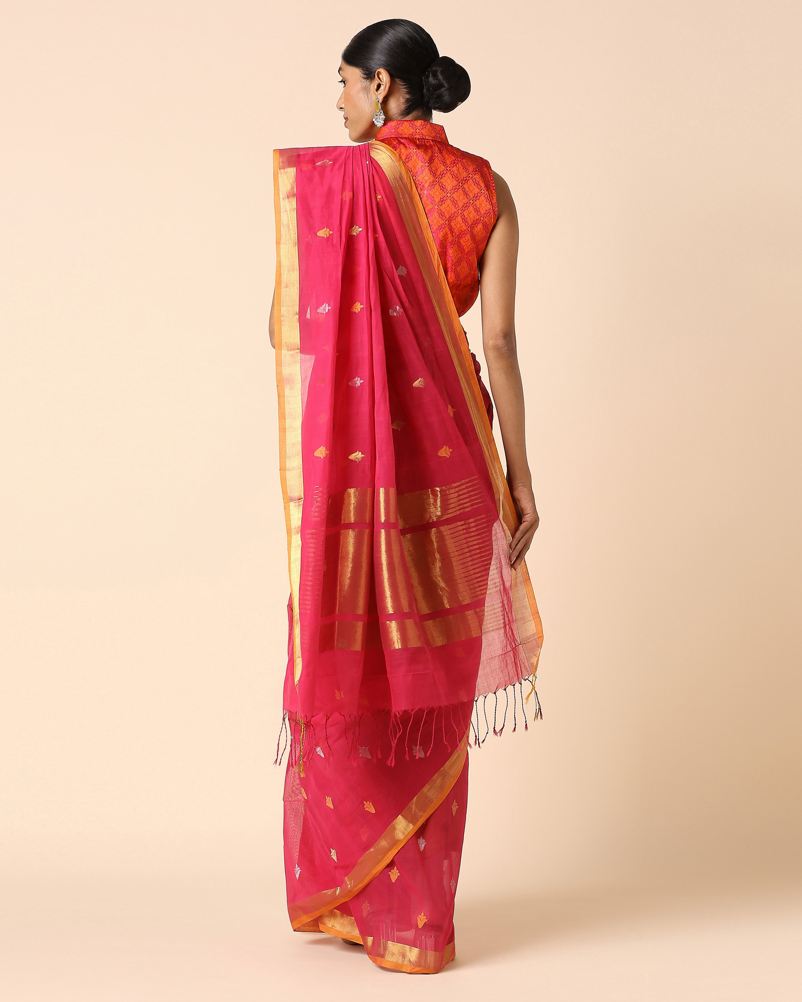 Ashwika Uppada Jamdani Cotton Saree