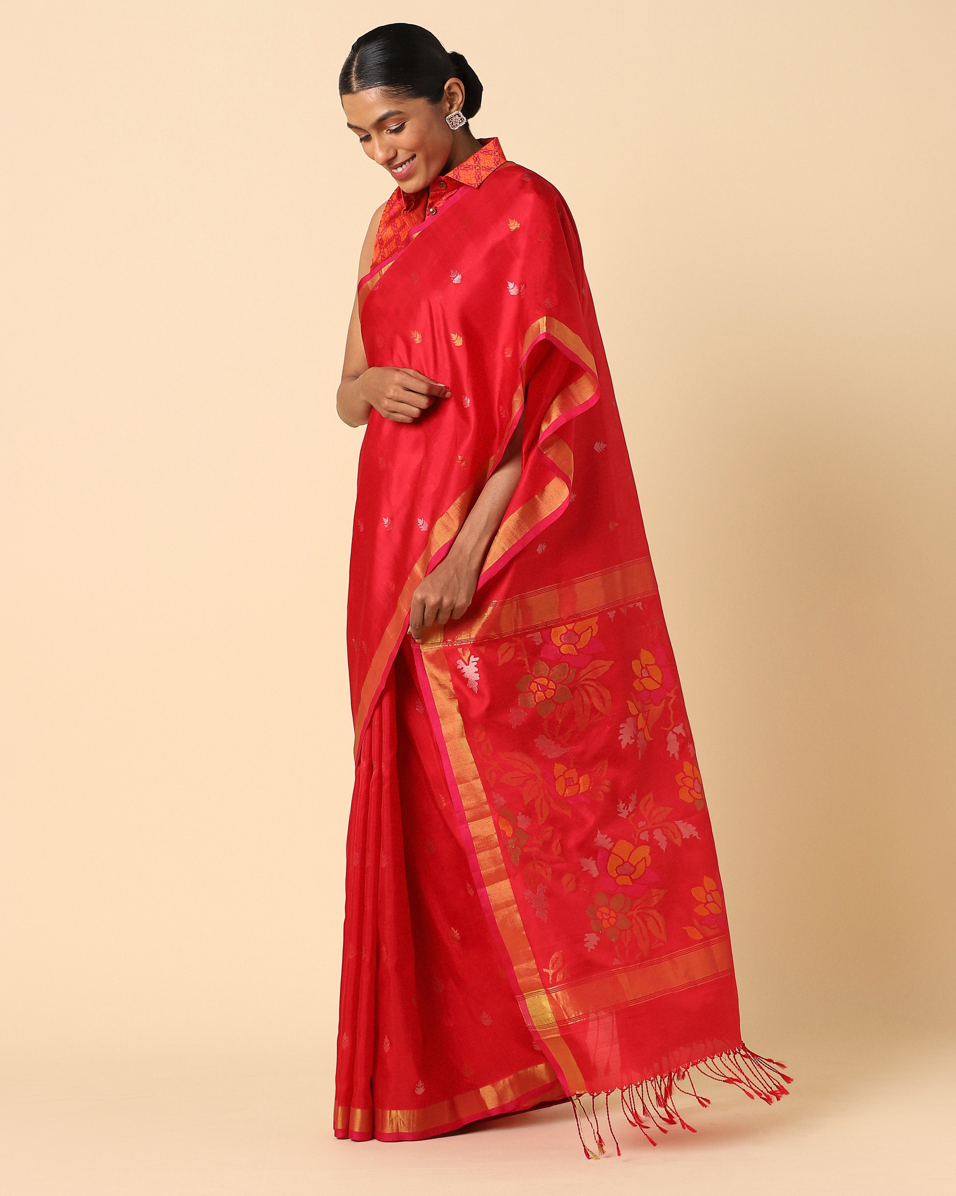 Samhidha Uppada Jamdani Silk Saree