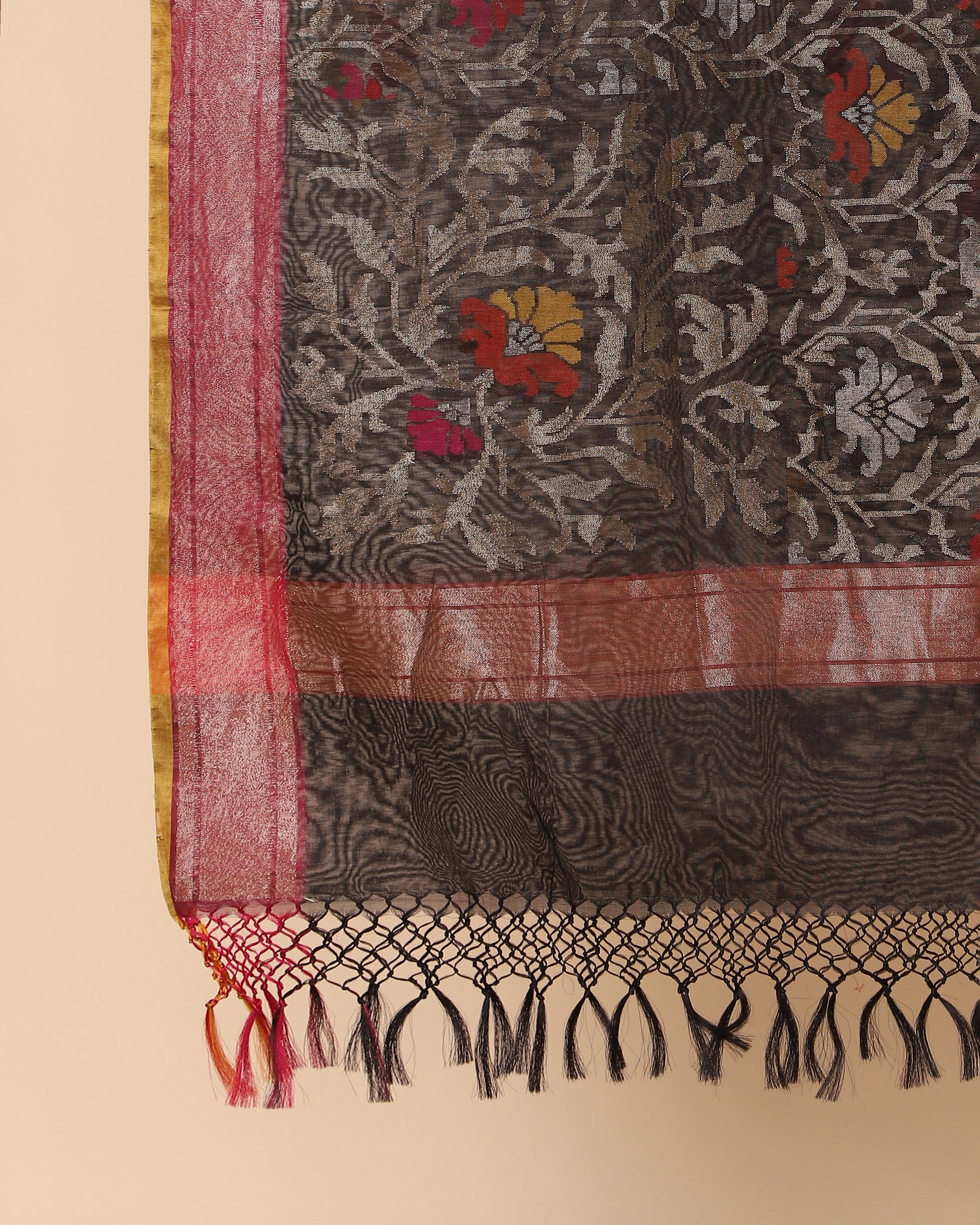 Laksh Banarasi Jamdani Silk Cotton Dupatta