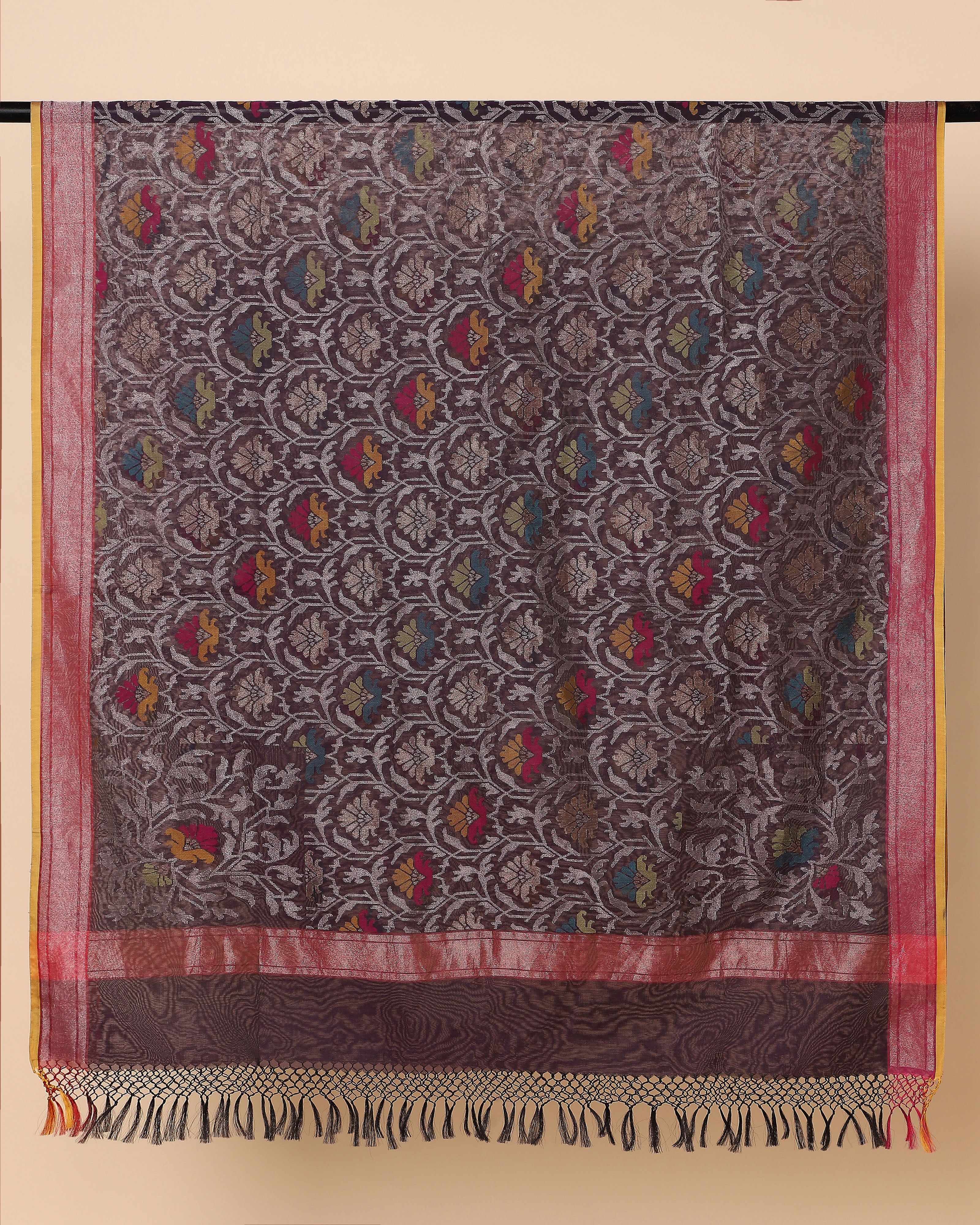 Laksh Banarasi Jamdani Silk Cotton Dupatta