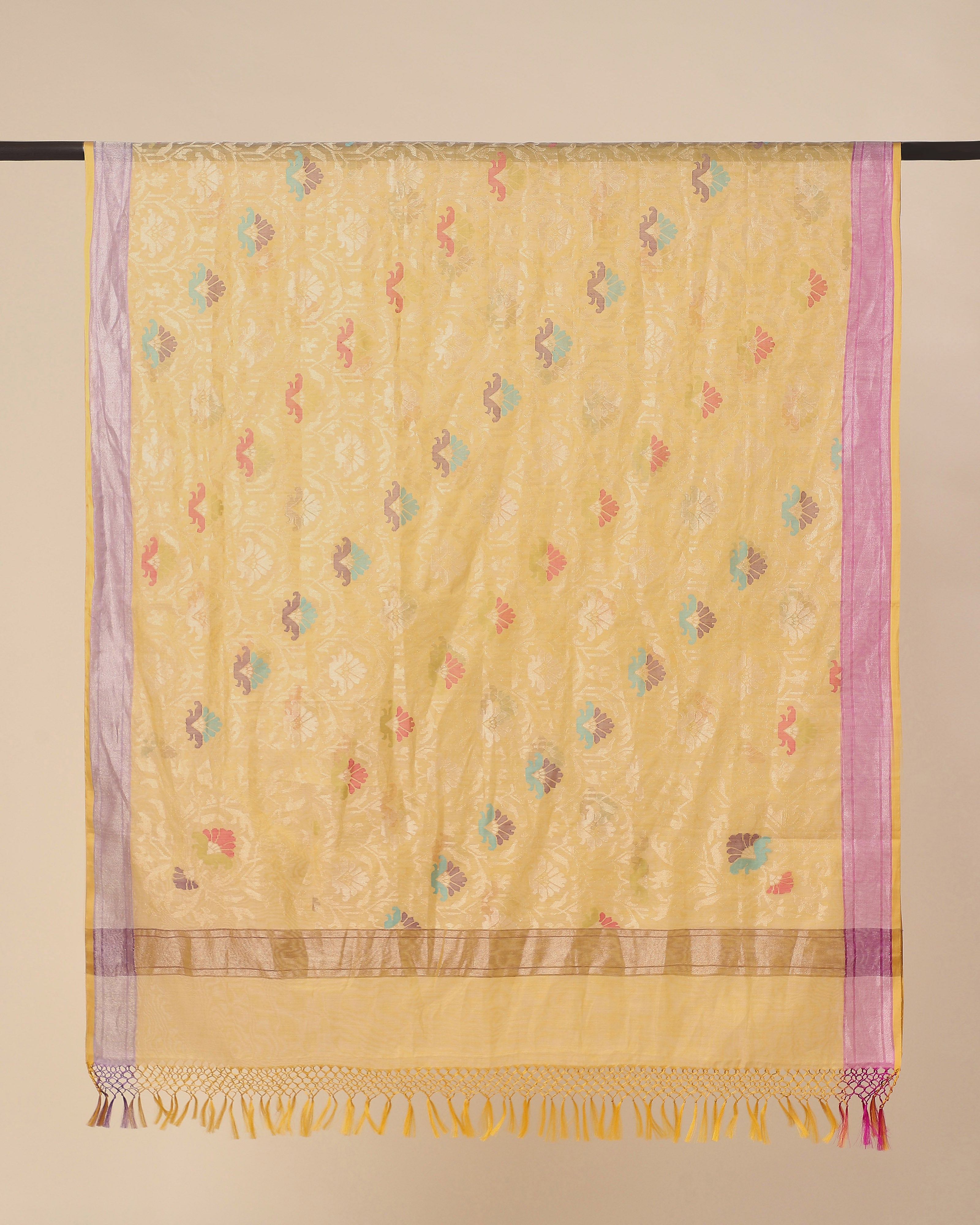 Laksh Banarasi Jamdani Silk Cotton Dupatta
