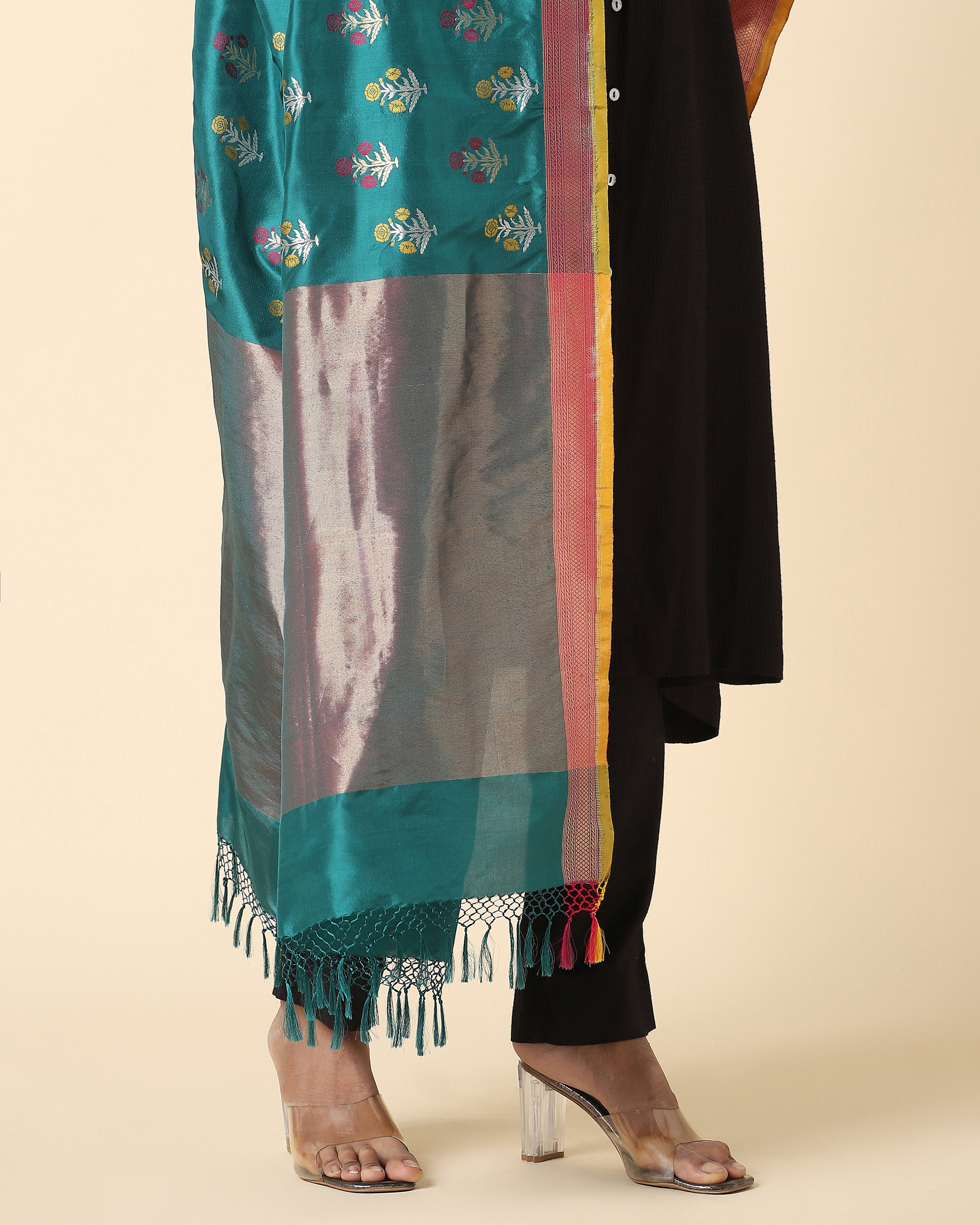 Inayah Banarasi Cutwork Silk Dupatta