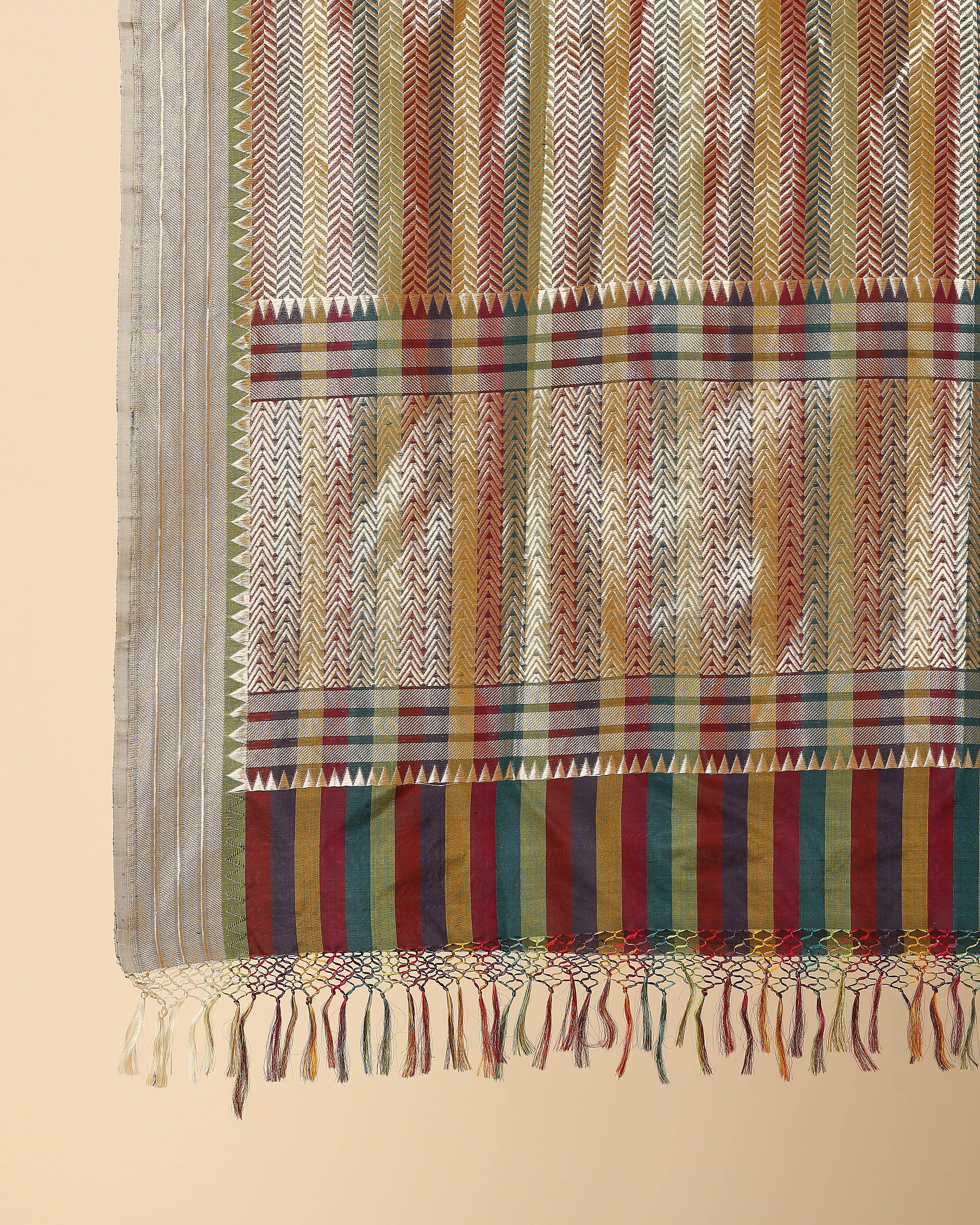 Papiya Banarasi Cutwork Silk Dupatta