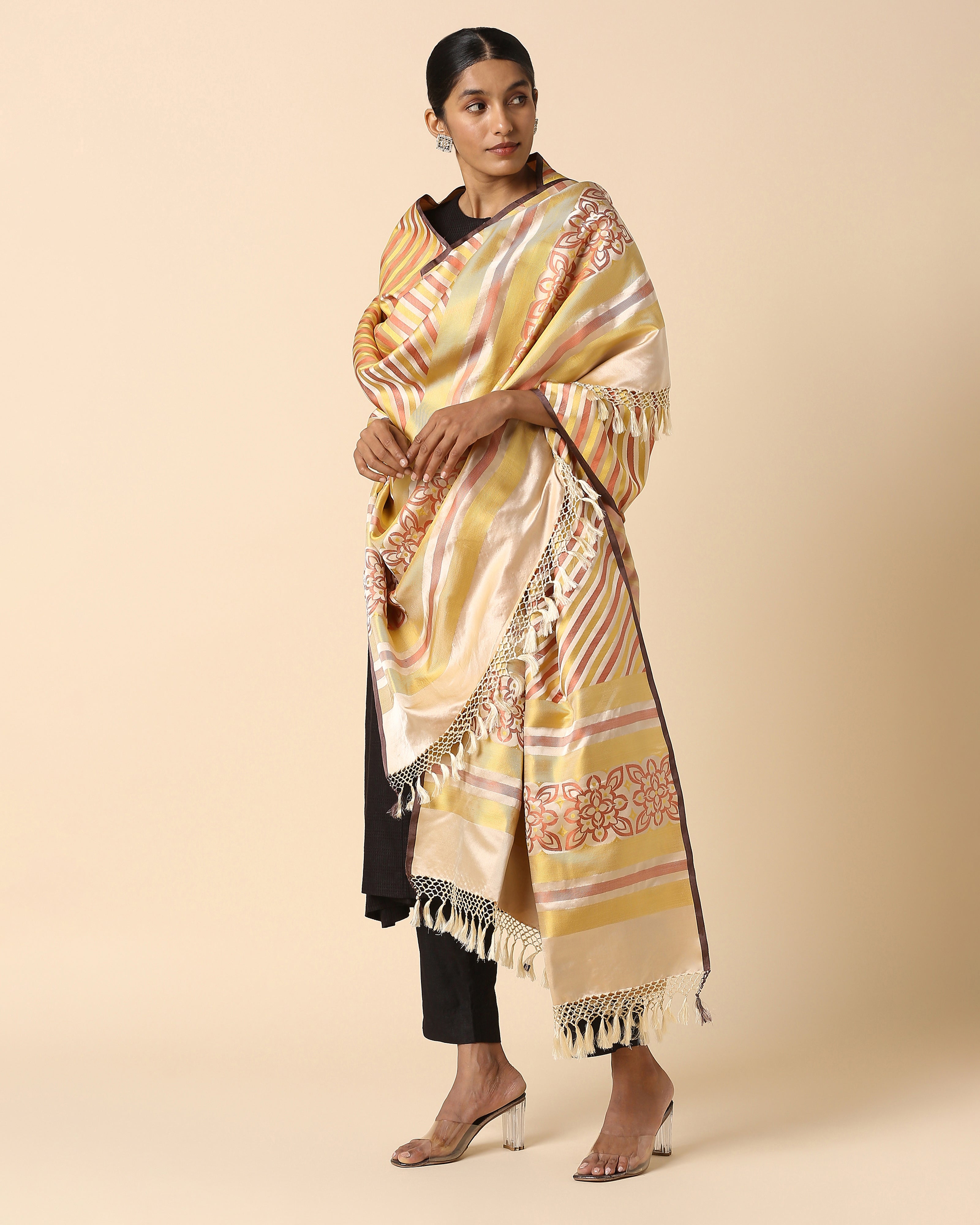 Ruhi Banarasi Tanchoi Silk Dupatta