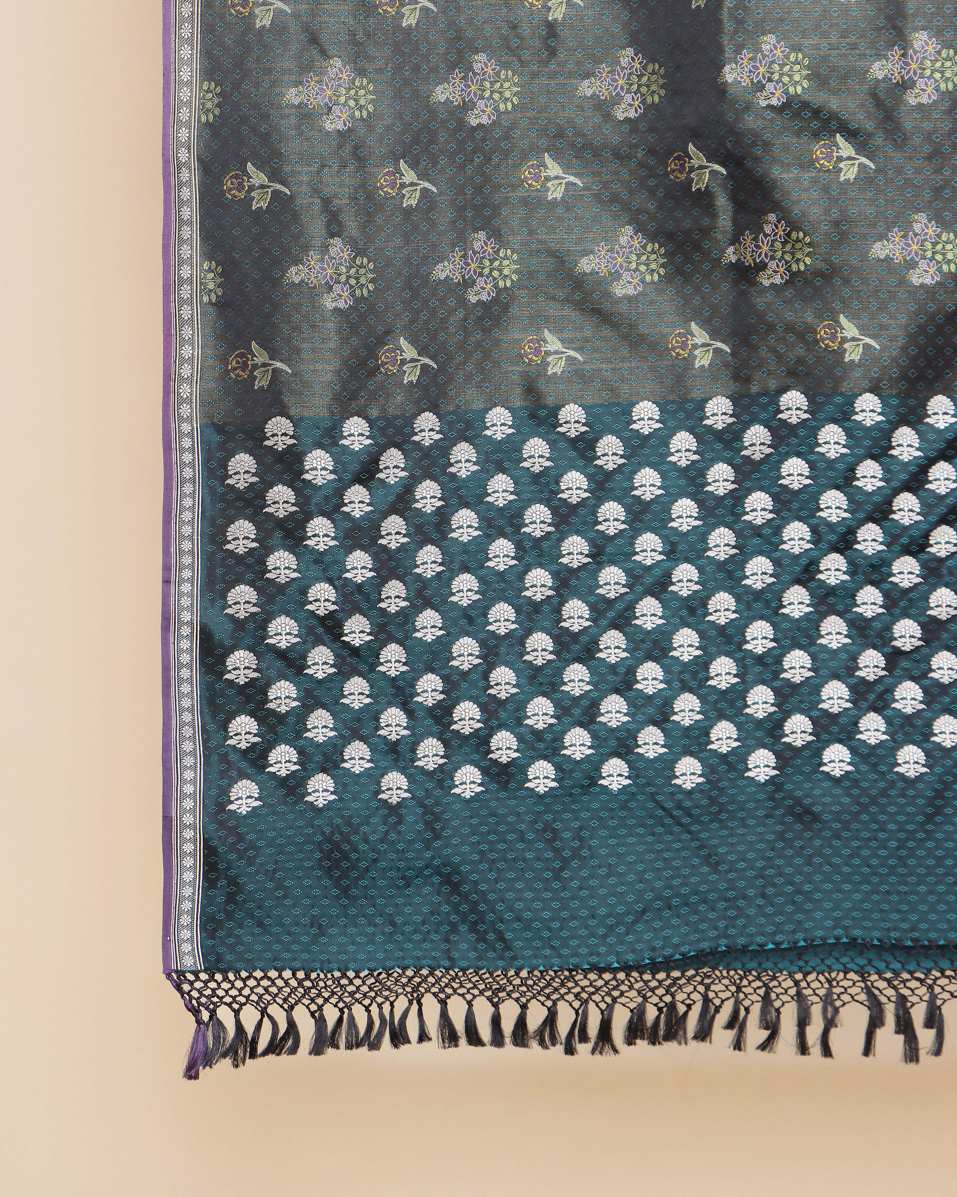 Shamiksha Banarasi Tanchoi And Kadwa Silk Dupatta