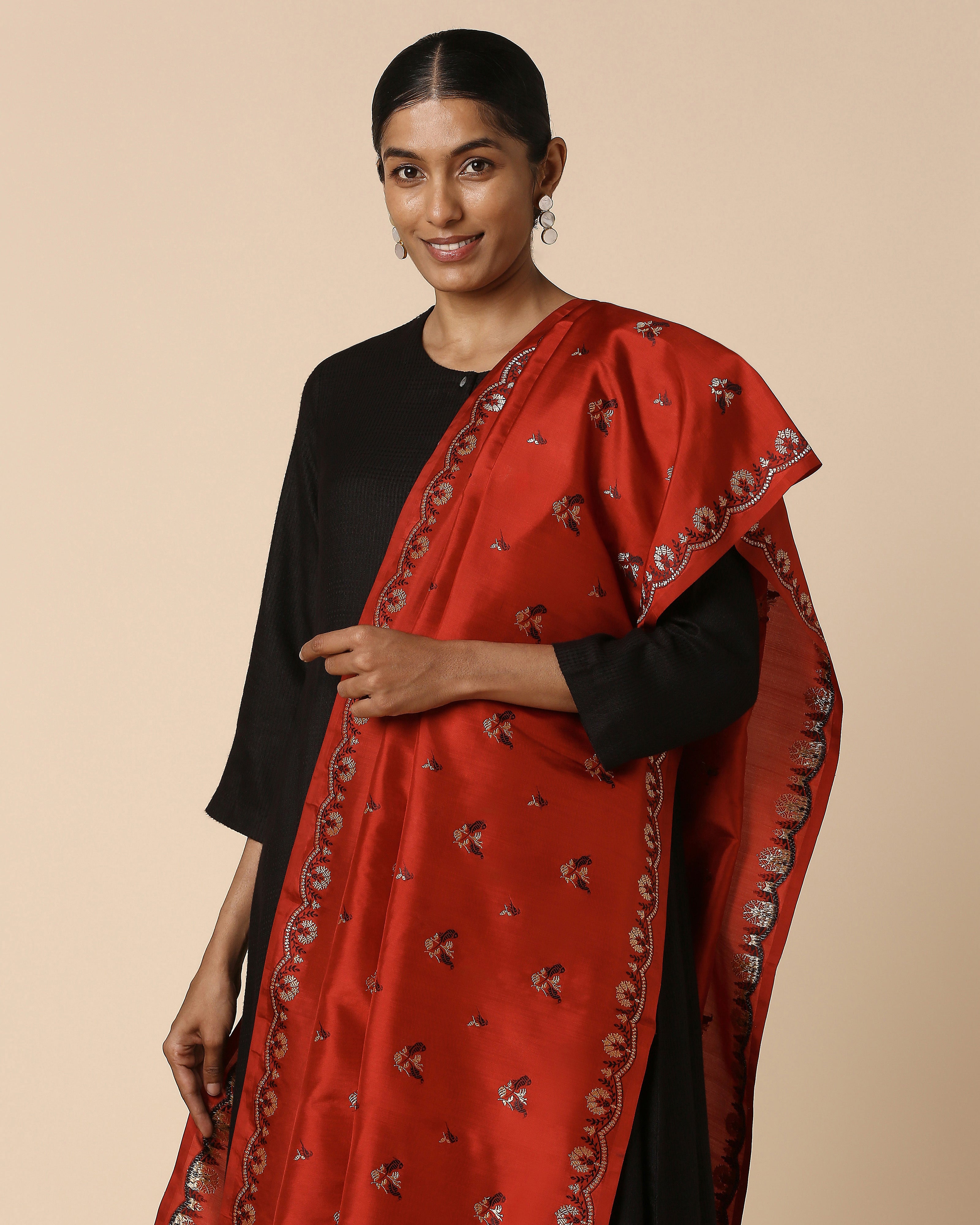 Nidhya Banarasi Kadwa Silk Dupatta