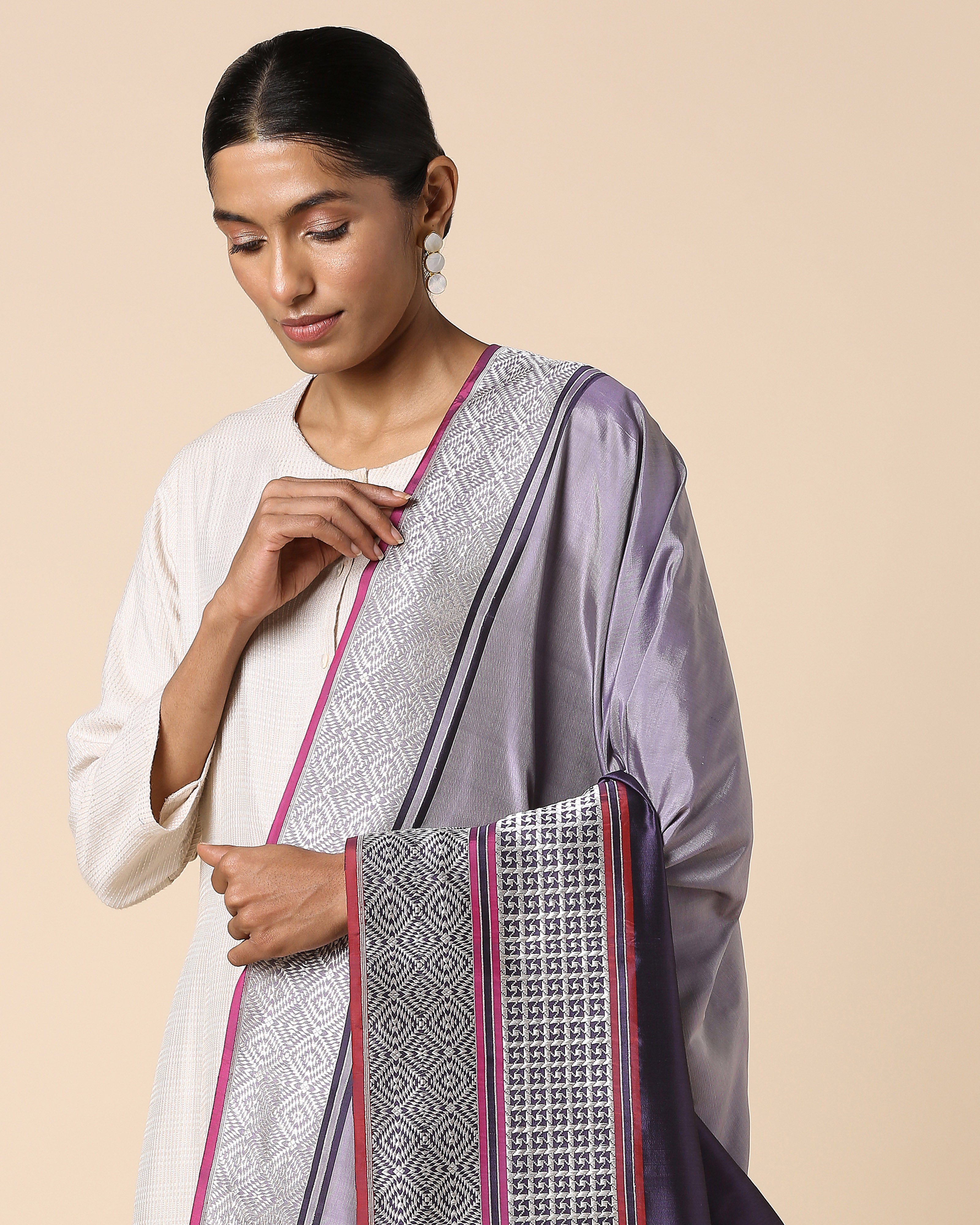 Jasna Banarasi Kadwa Silk Dupatta