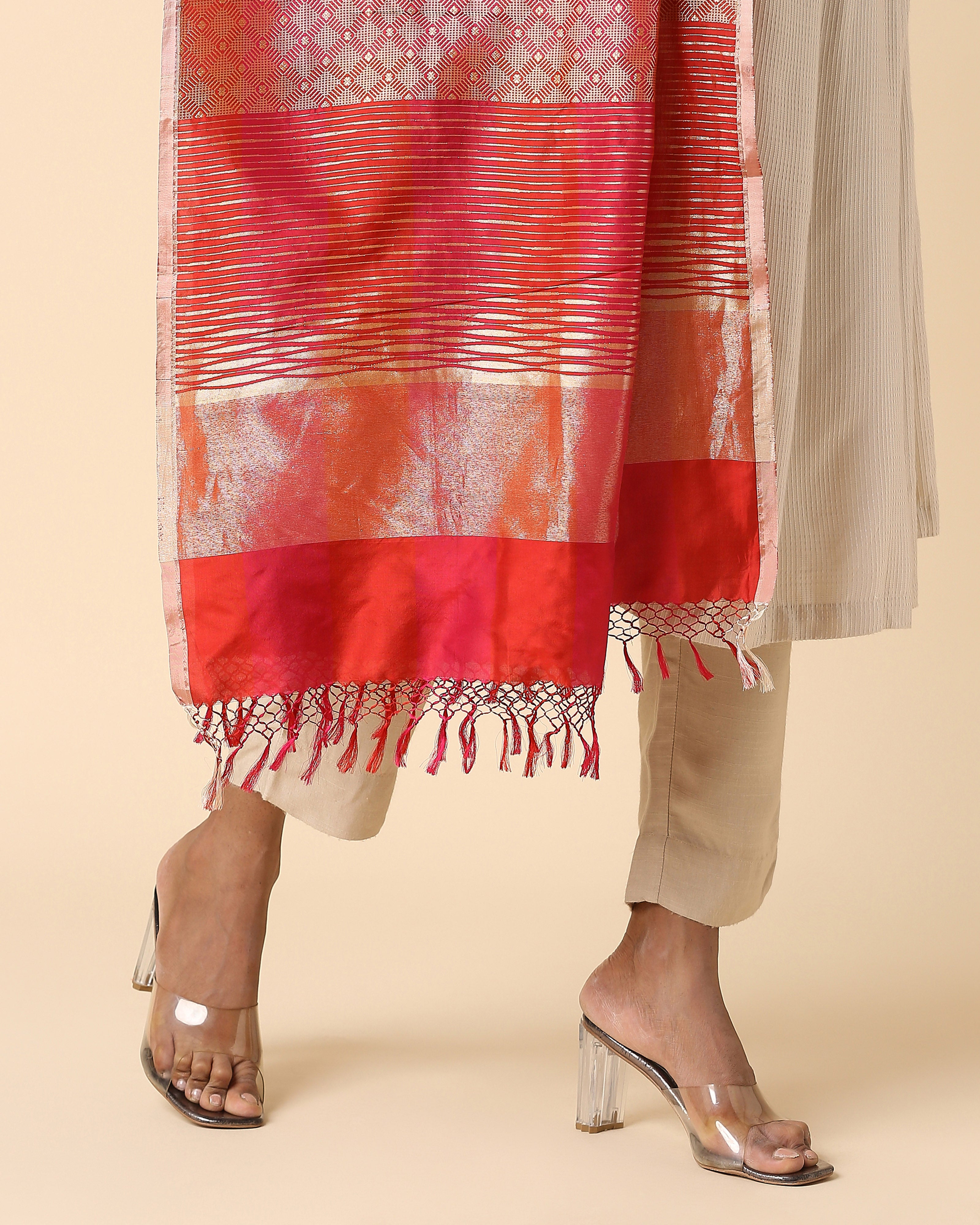 Malini Banarasi Powdi Silk Dupatta