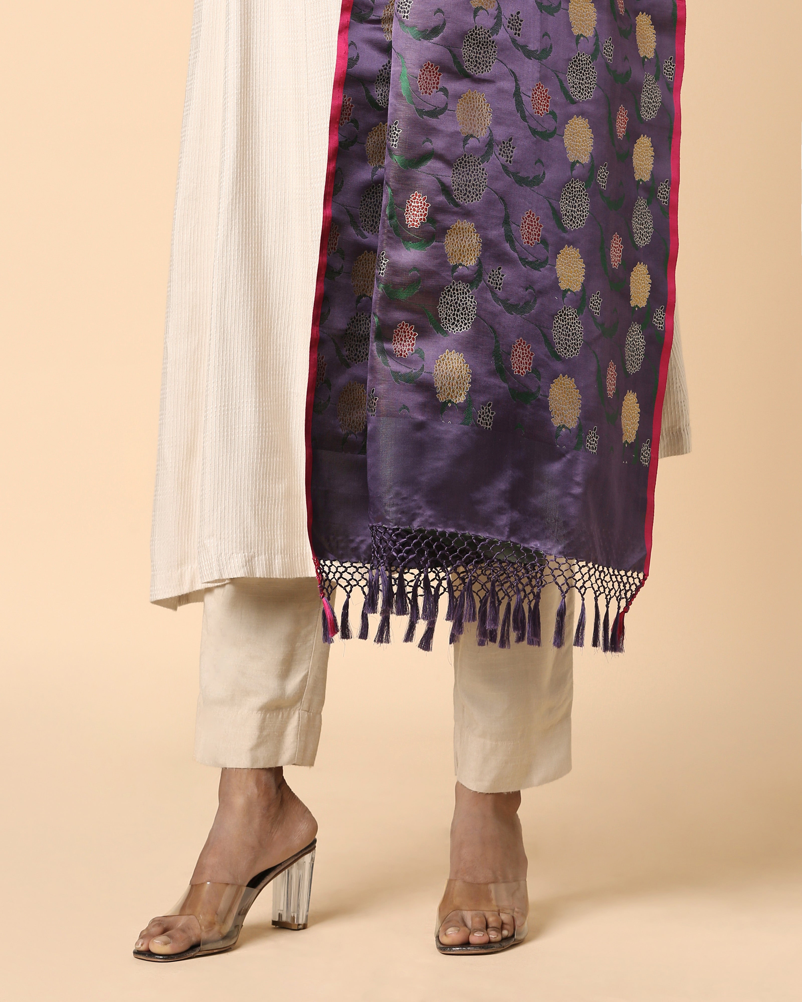 Faiza Banarasi Tanchoi Silk Dupatta